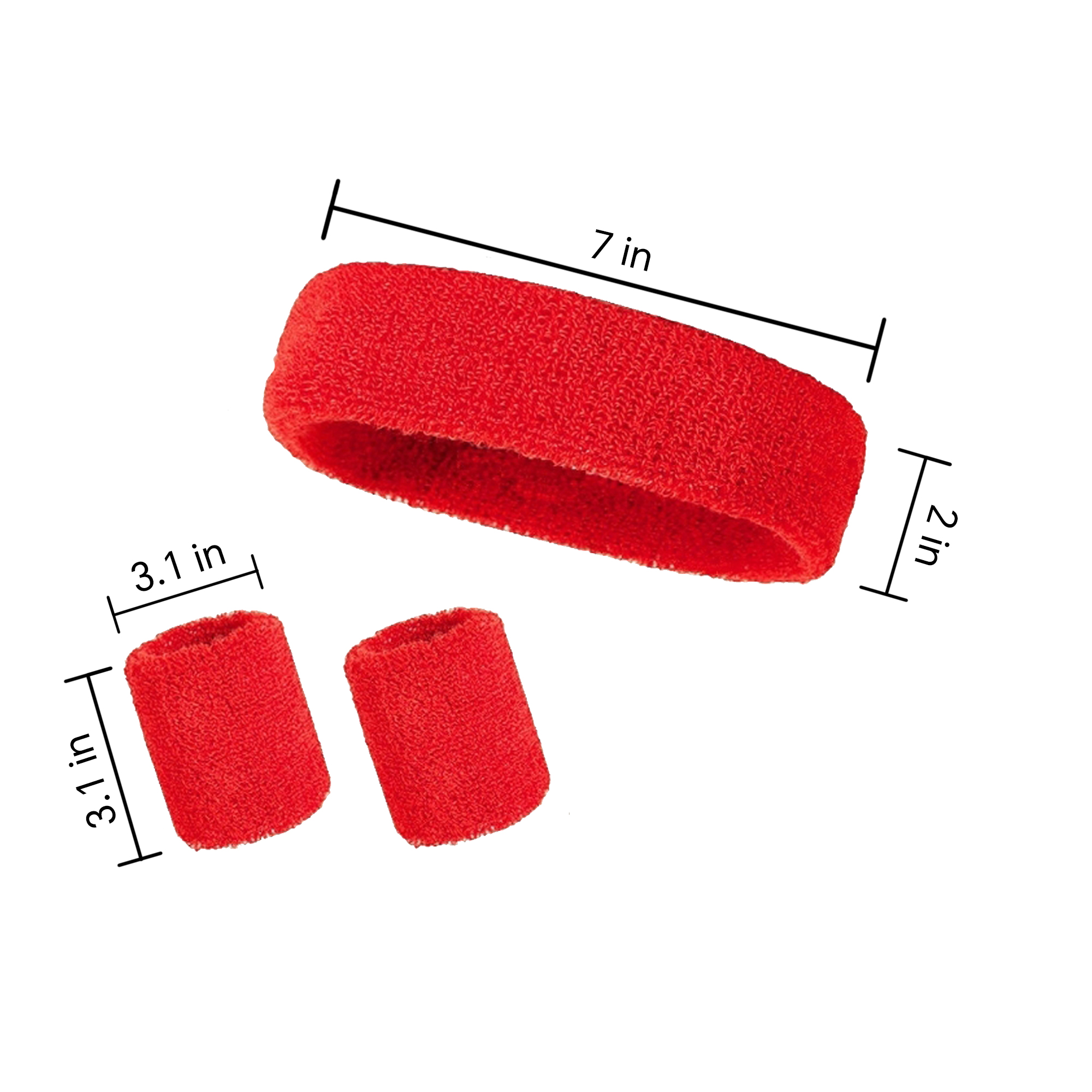 Sports Headband And Wrist Protector 3 Pcs Set 17