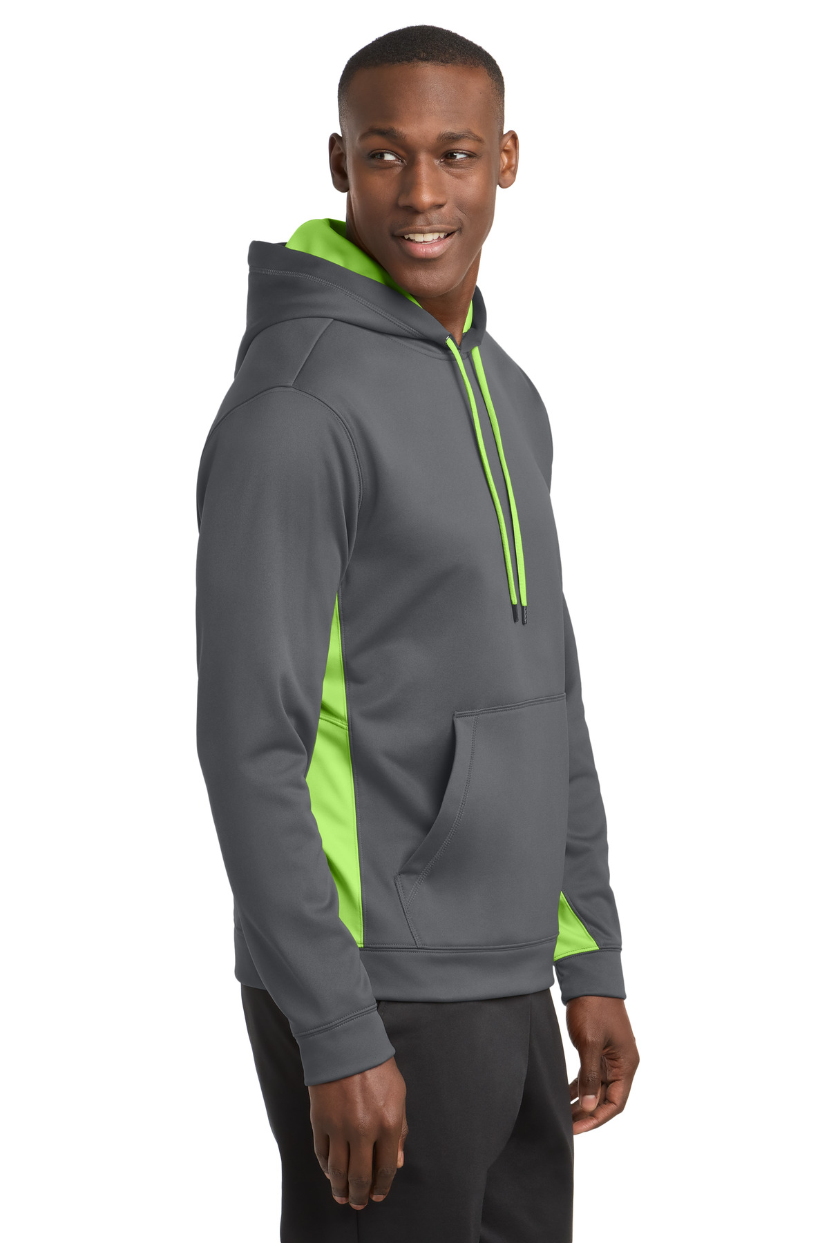 Sport-Tek Sport-Wick Fleece Colorblock Hooded Pullover. ST235 54