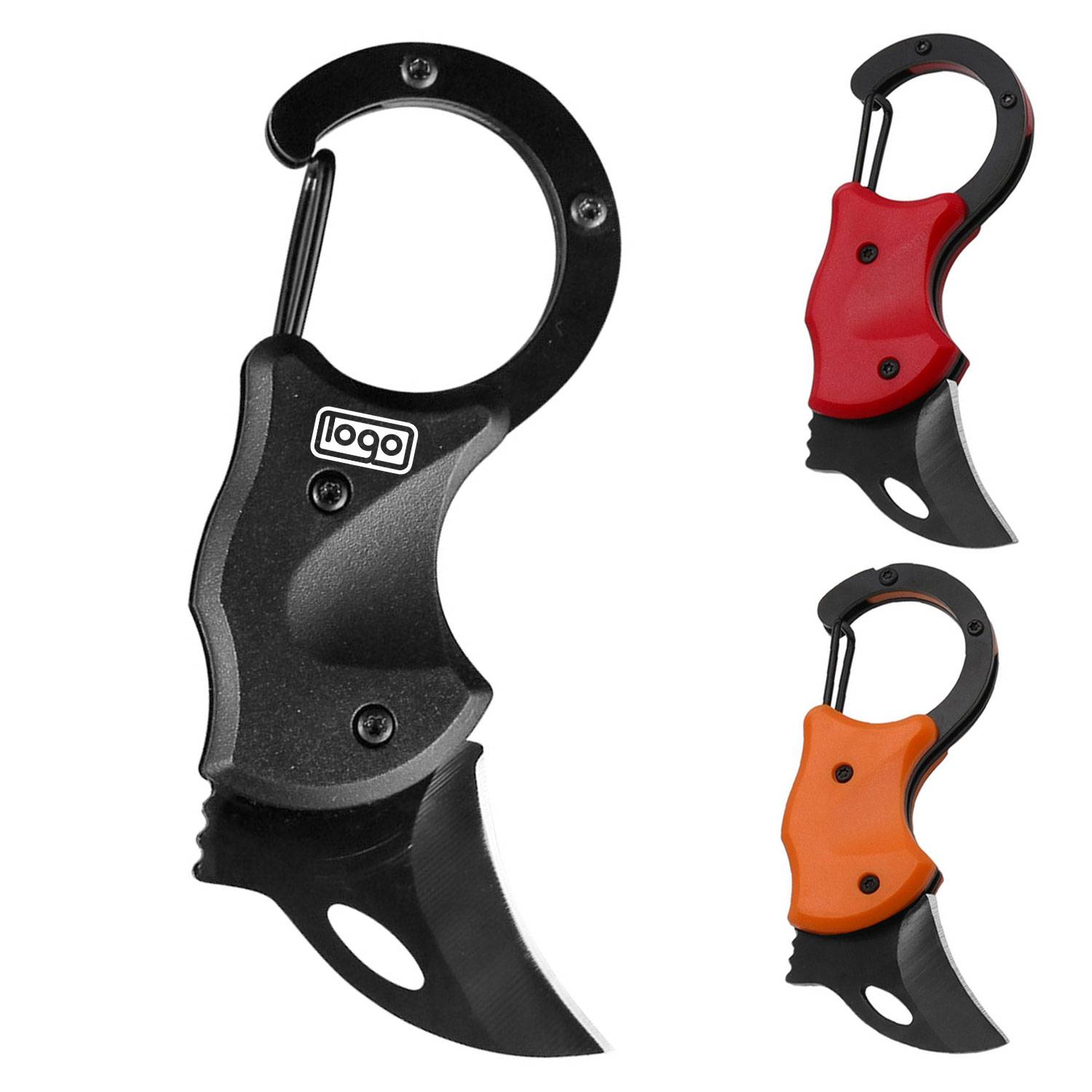 Camping Multifunctional Carabiner Folding Knife 2