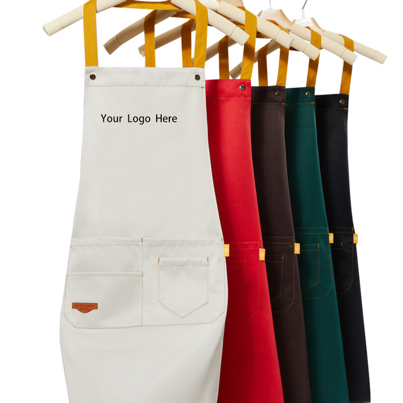Solid Color Kitchen Apron 2