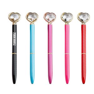 Crystal Heart Shaped Metal Pen 6