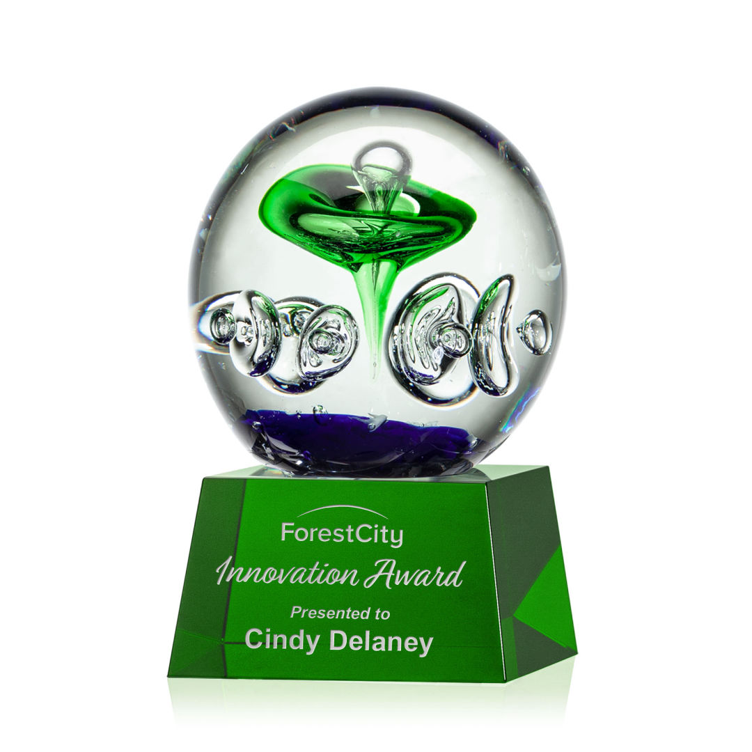 Aquarius Award on Robson Base - Green 2