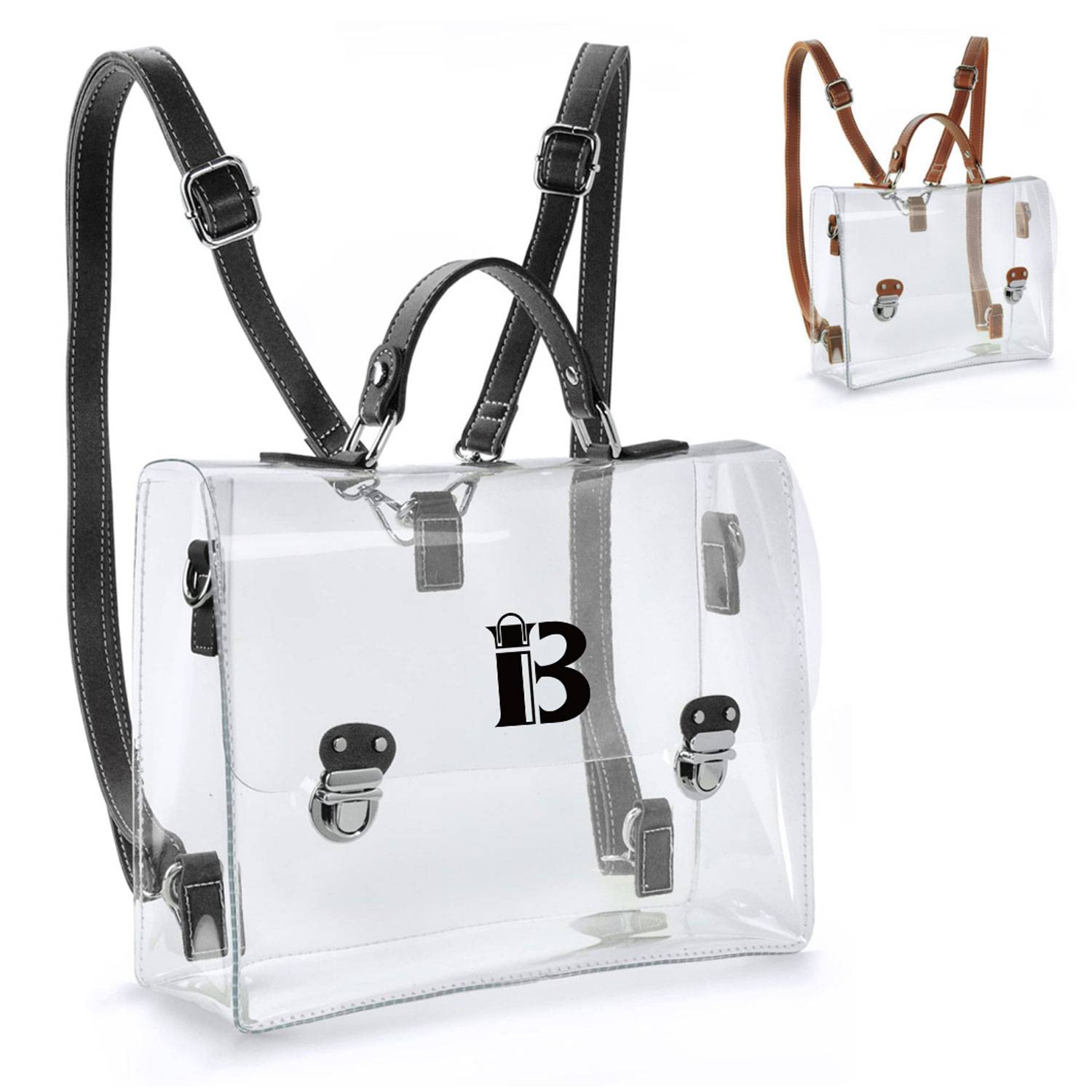 Multi Functional Waterproof Transparent Women's Backpack 8