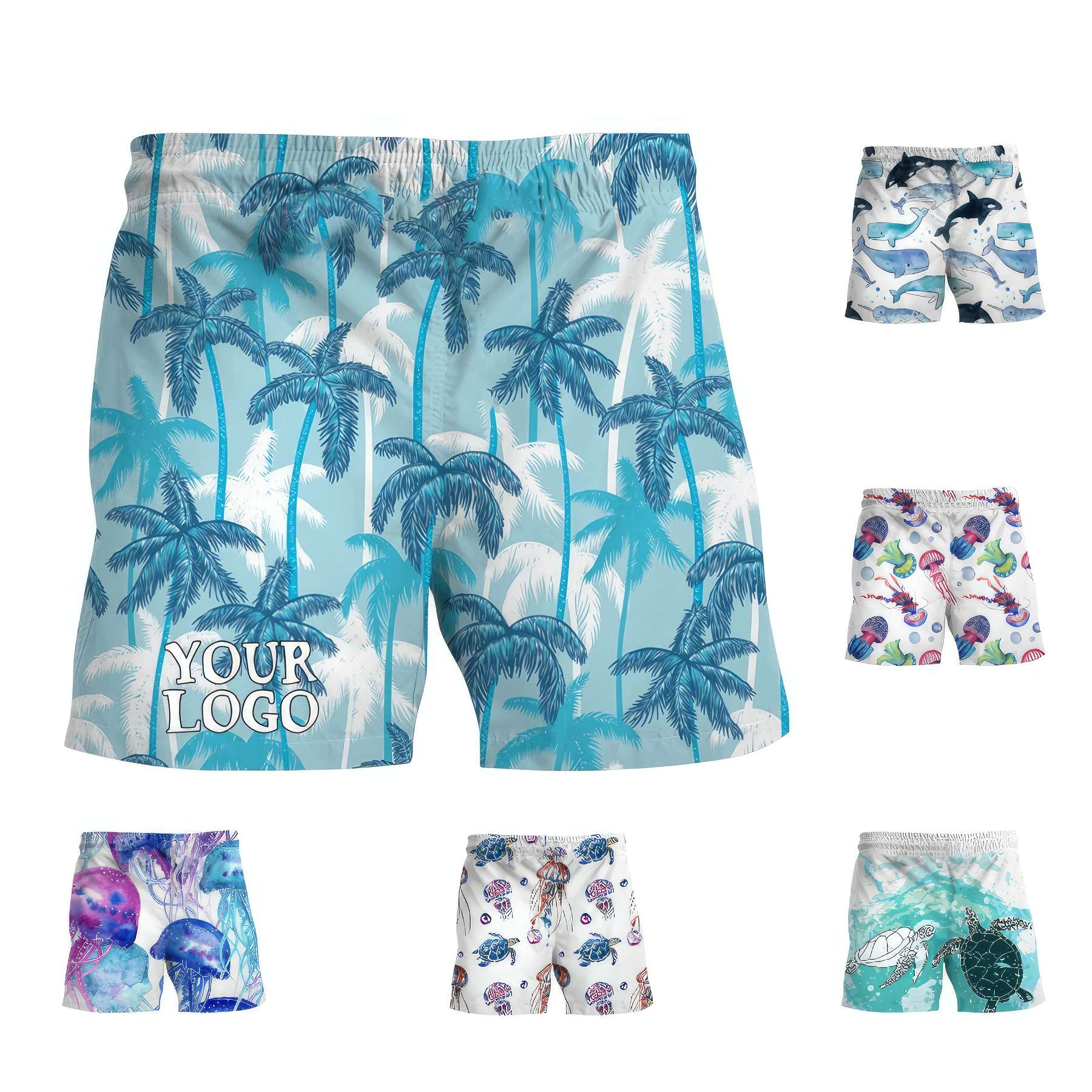 Digital Printing Swimming Trunks Beach Pants 2