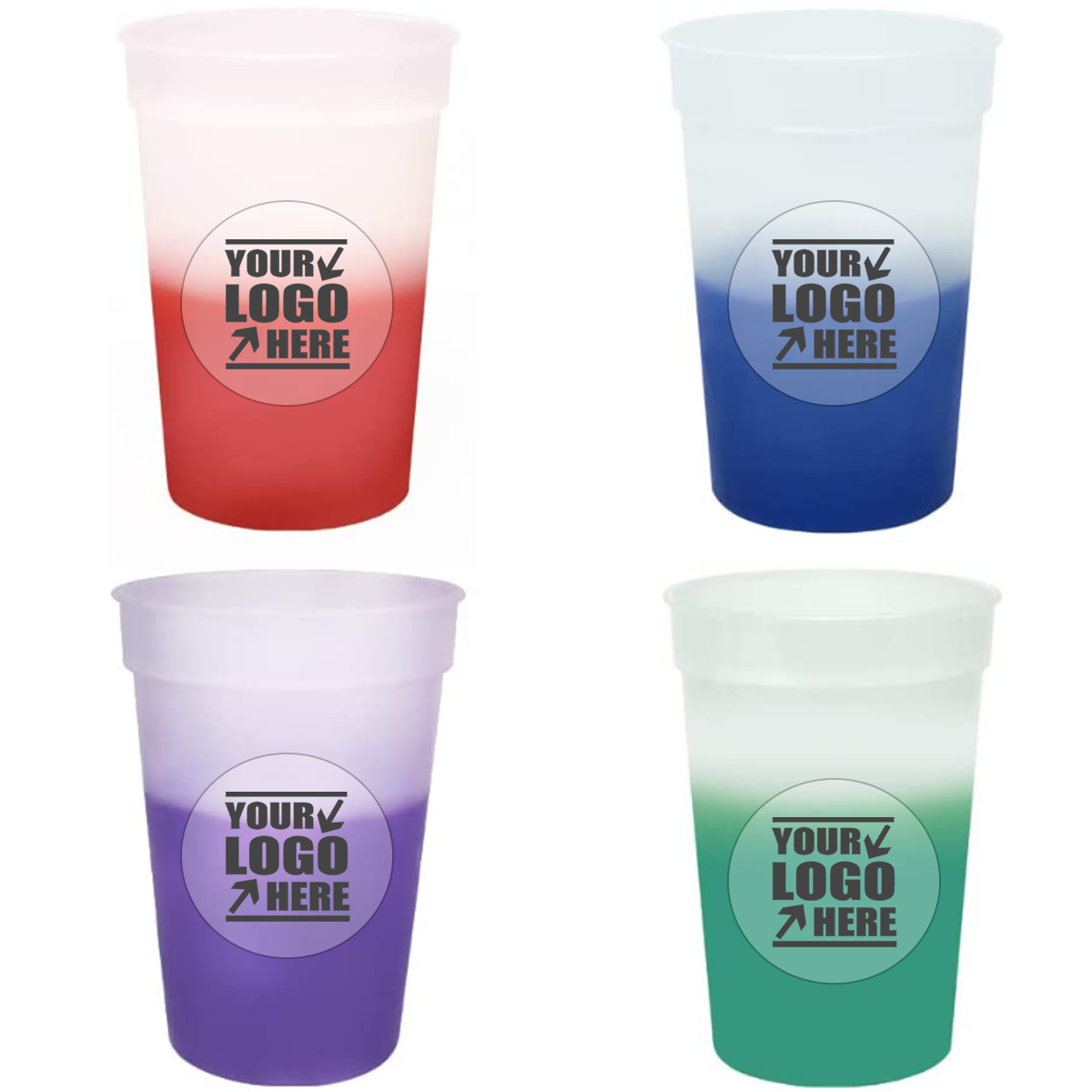 Custom Reusable BPA FREE Color Changing Stadium Cup 2