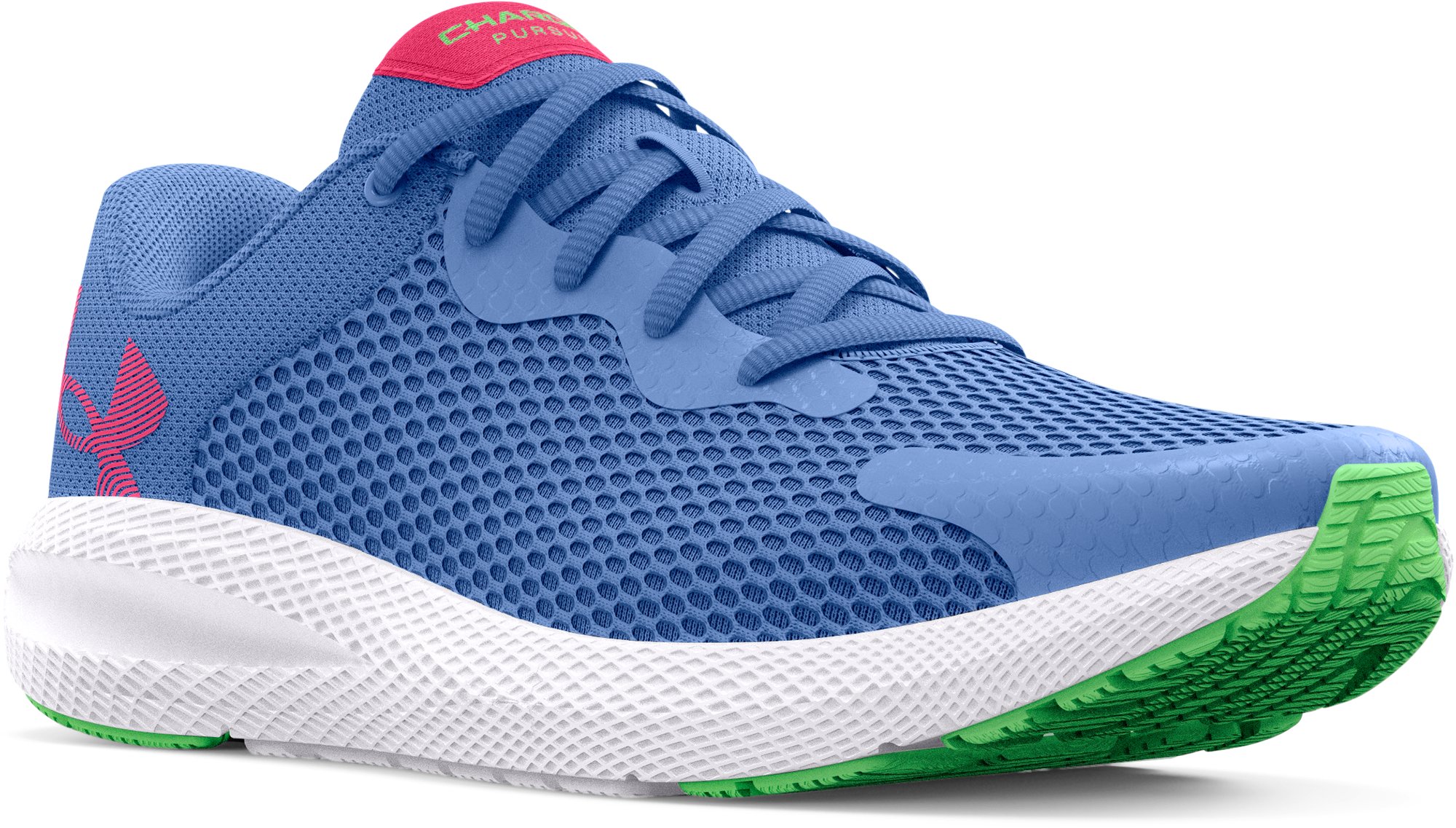 UA Charged Pursuit 2 Big Logo Girls' Grade School Running Shoes, custom youth shirt with logo imprint 2