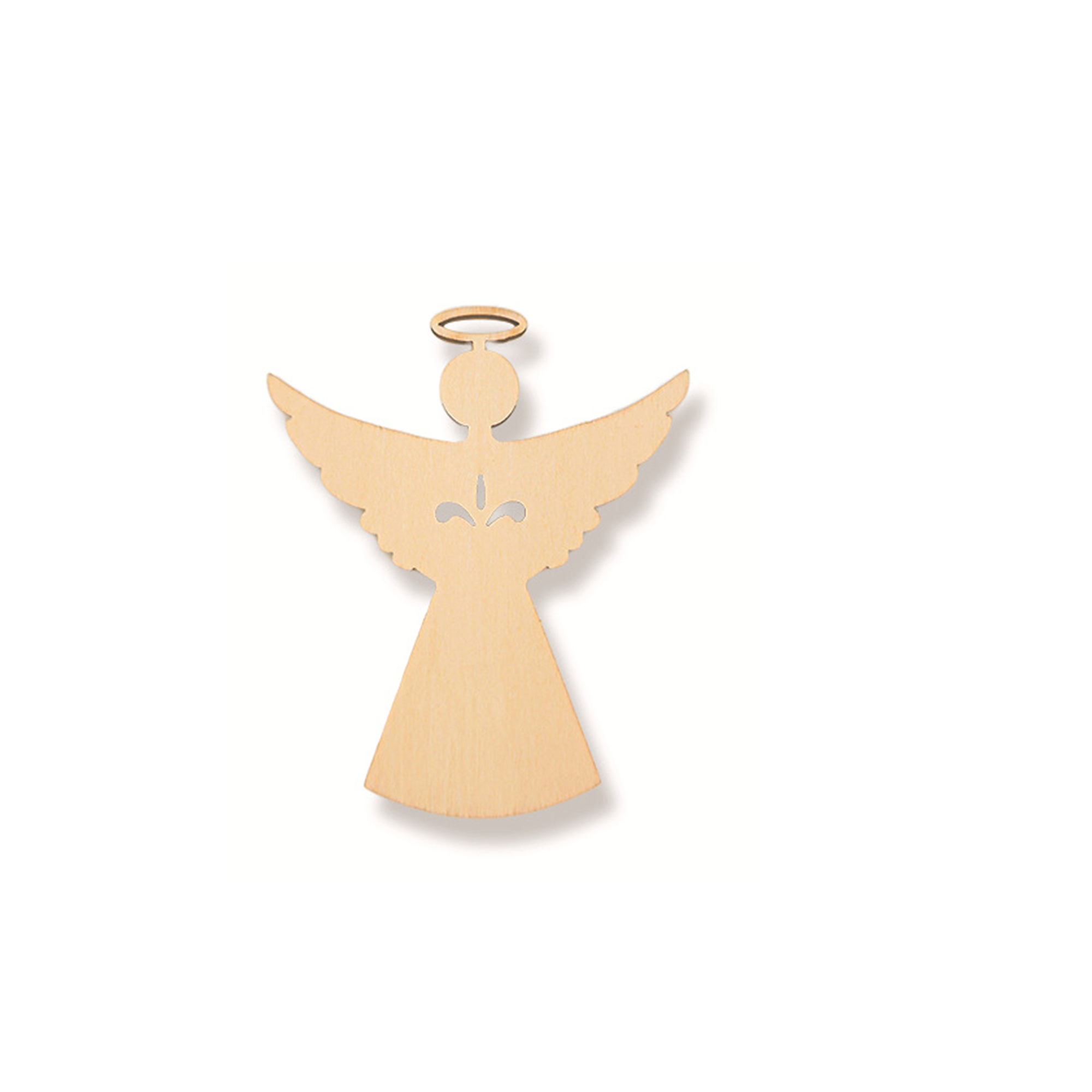 Natural Wood Christmas Tree Pendant 60