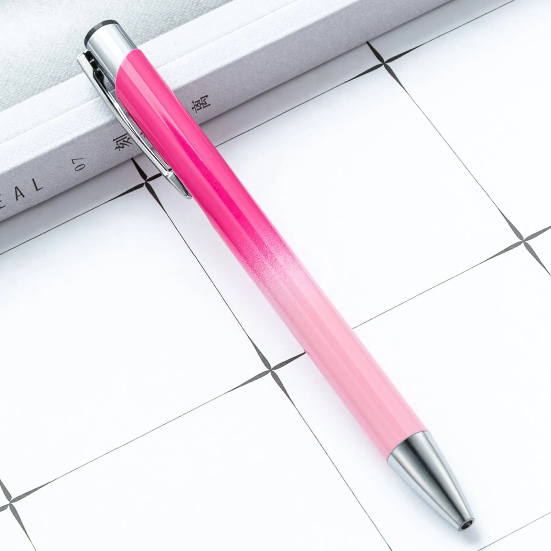 Gradient Color Metal Advertising Click Ballpoint Pen 17