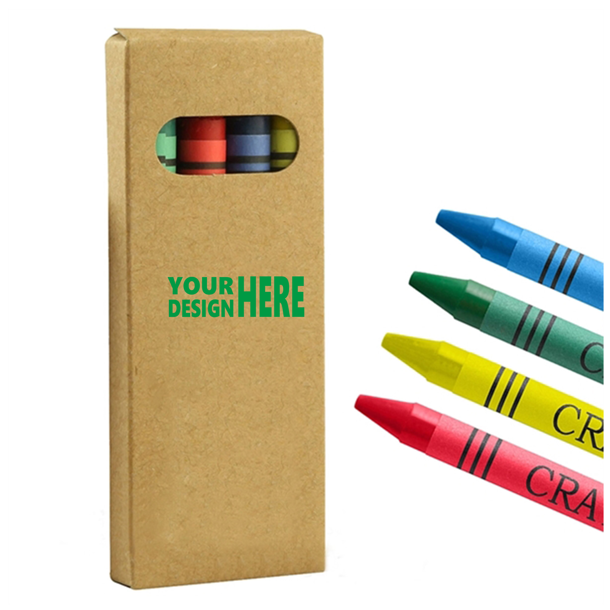 4 Pack Crayons In Paper Case 1