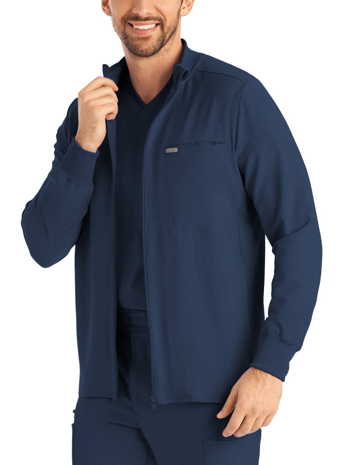 Landau - Forward - Men's Three-Pocket Mock-Neck Zip-Front Jacket 10
