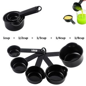 5 In 1 Plastic Black Measuring Cup With Pourer And Volume Marks 4