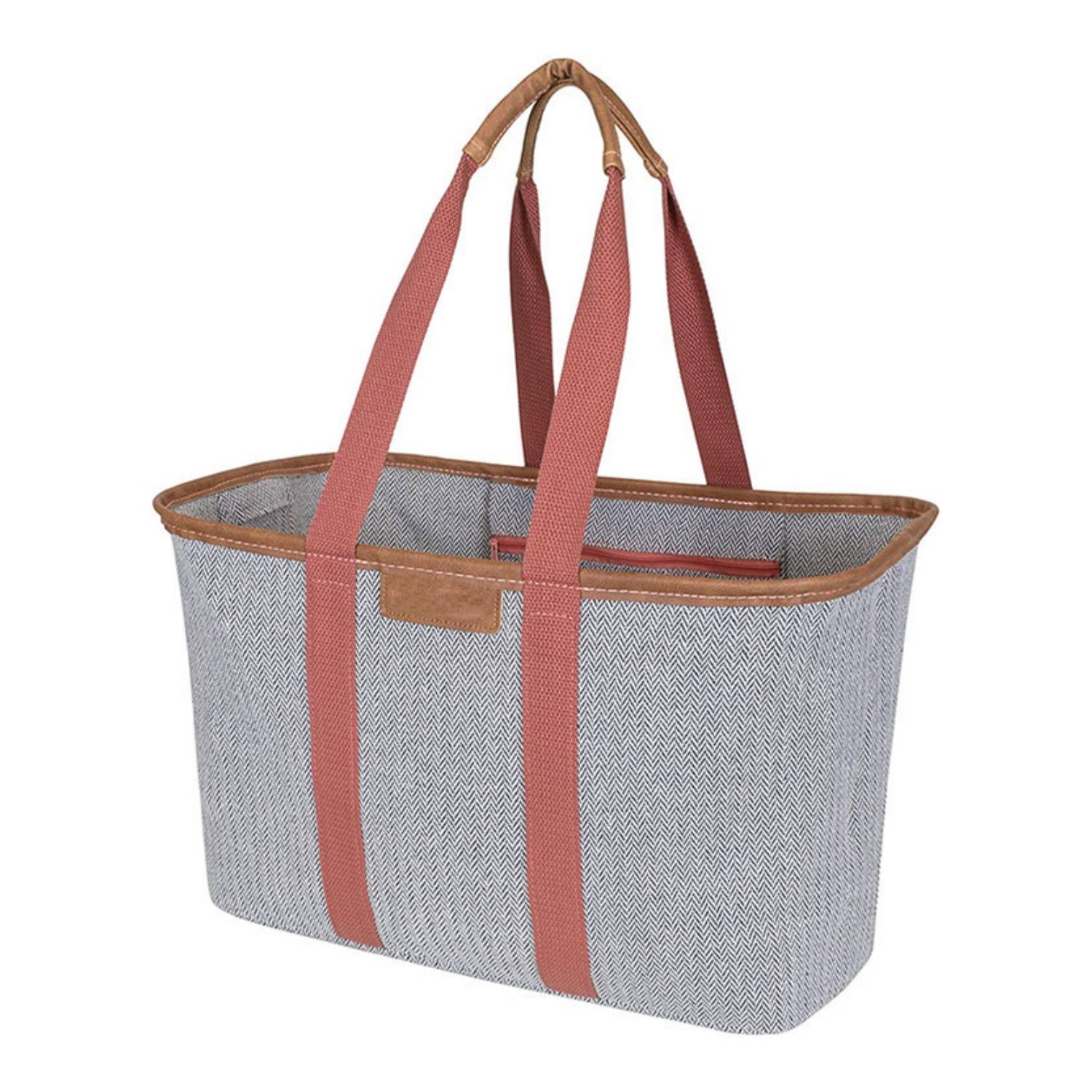 Outdoor Portable Foldable Large Capacity Canvas Tote Bag, custom tote bag with logo imprint 4