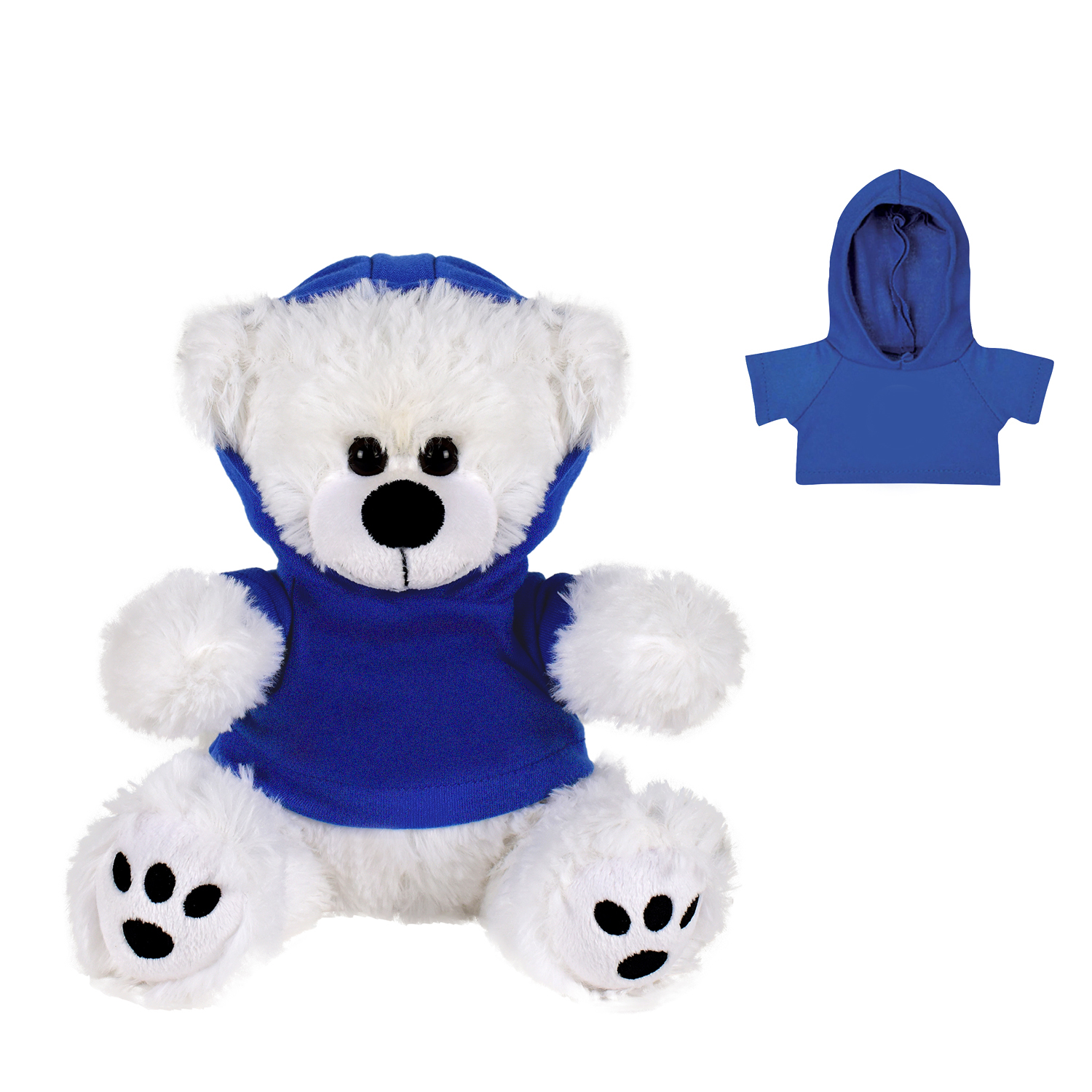 Plush Bear w/ Embroidered Paws and Hoodie 30