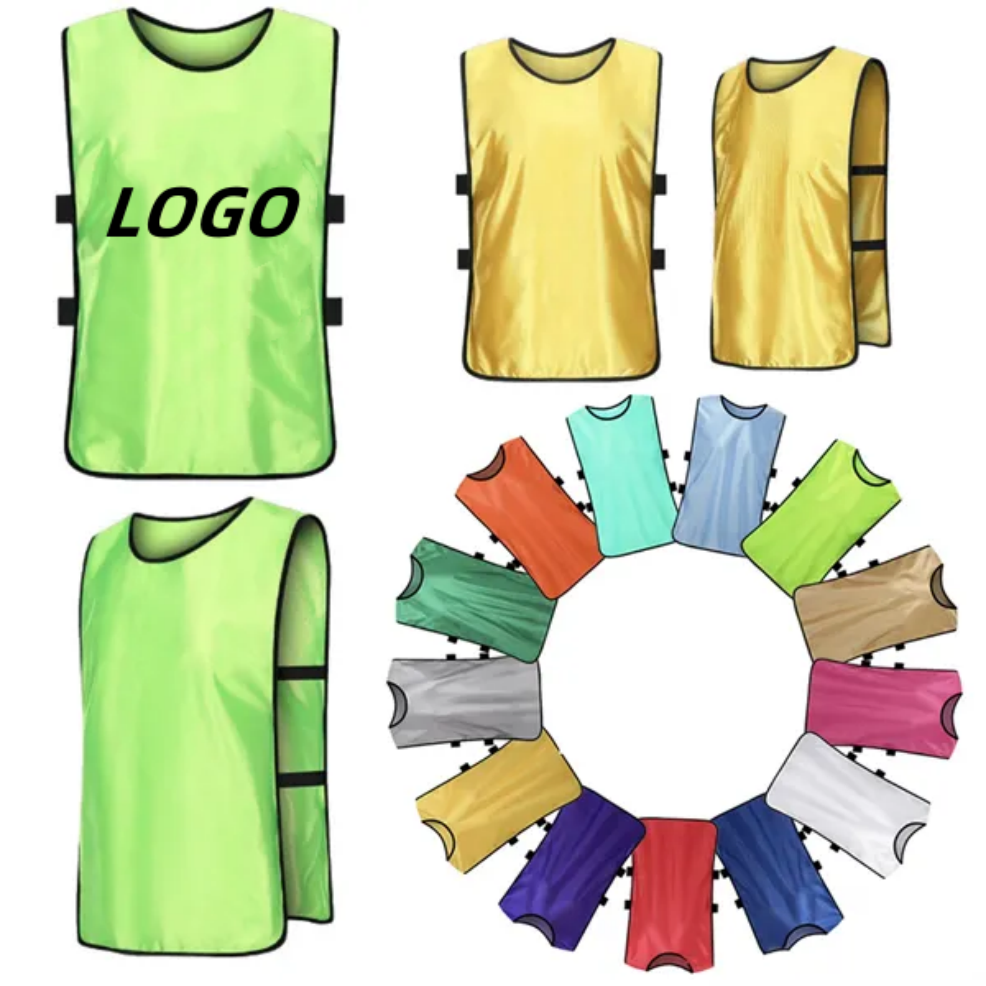 Customized Adult Soccer Player Athletic Training Vest 2