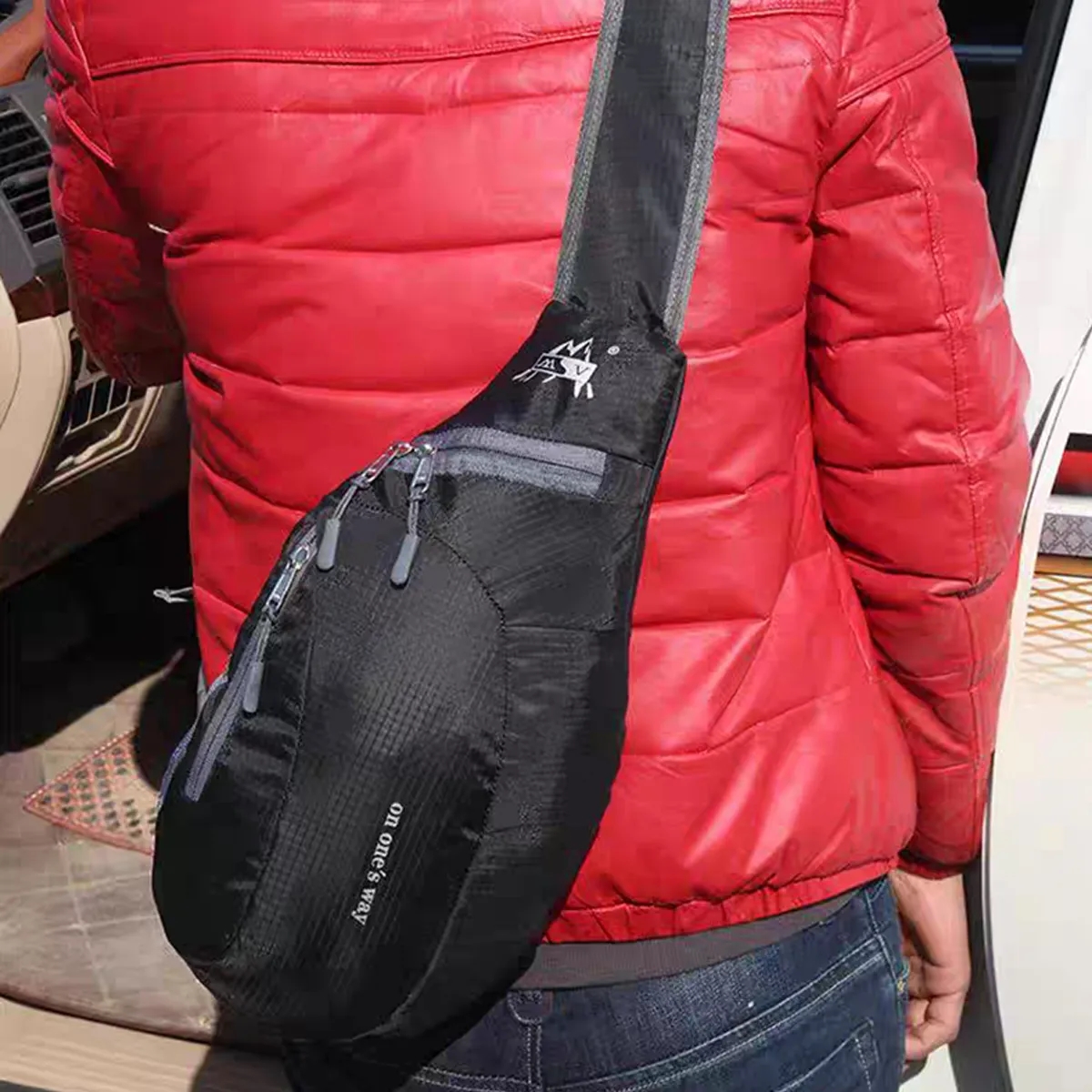 Customizable Foldable Crossbody Sling Bag For Travel Outdoor 3