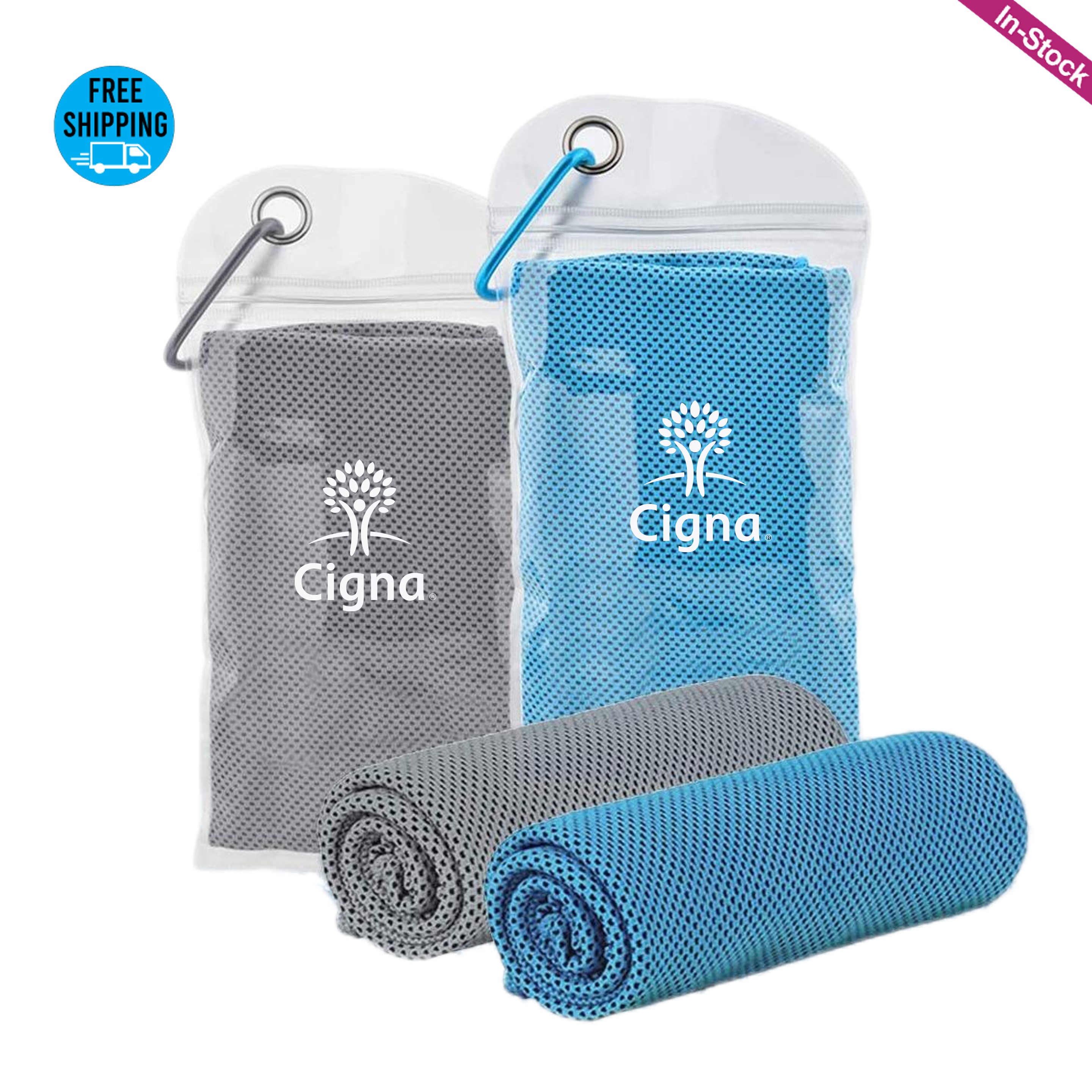 Breathable Cooling Towel with PVC Pocket 3