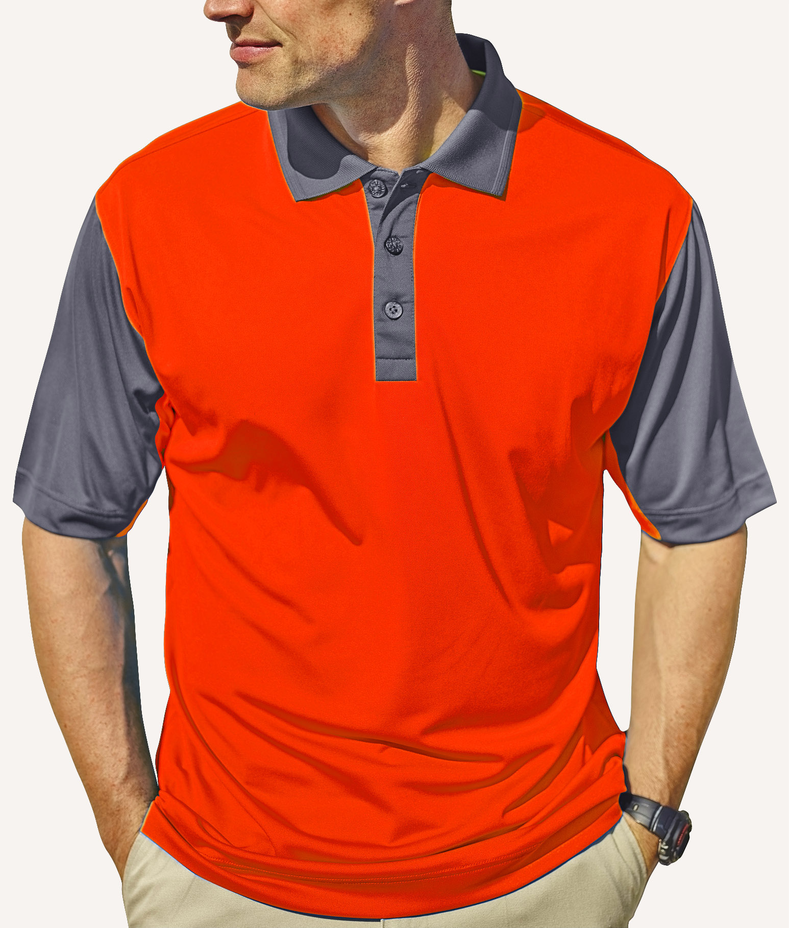 Men's Corvette Hybrid Cooler Polo Shirt 9