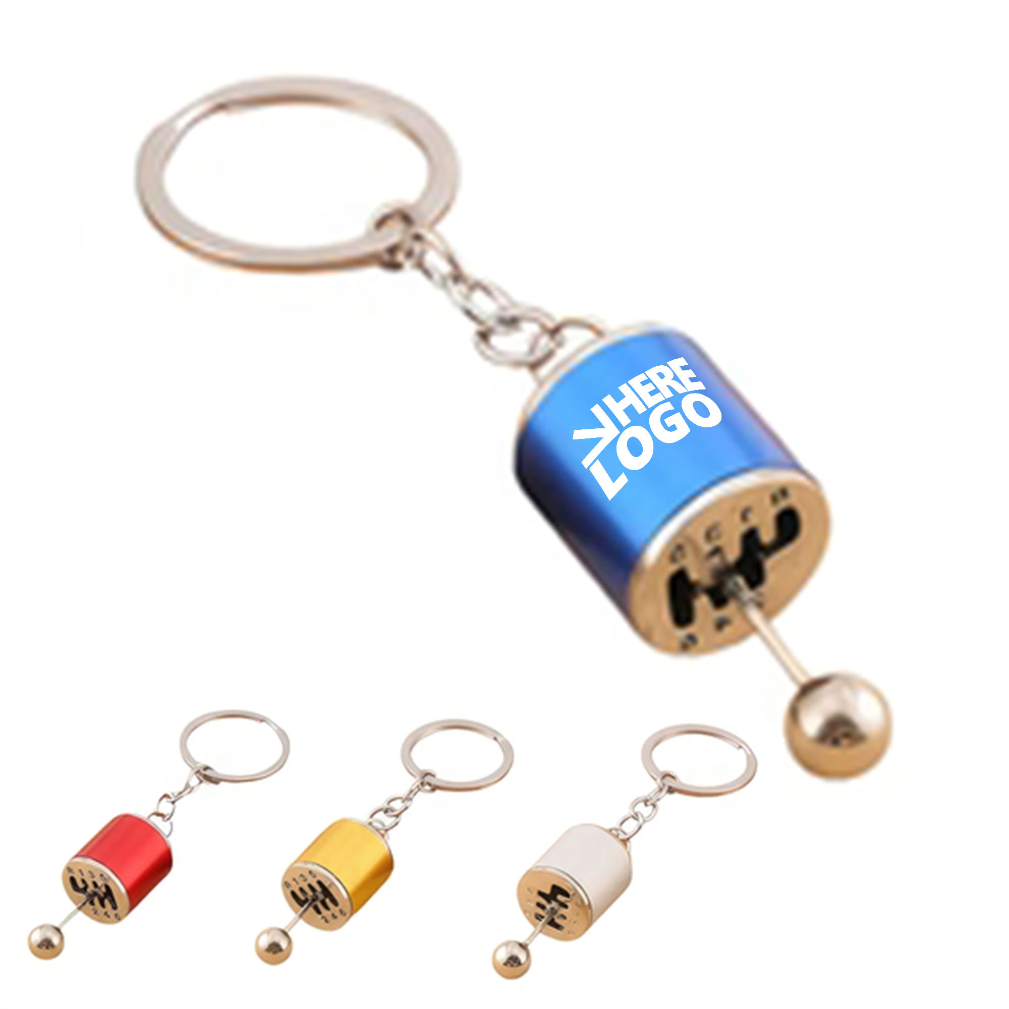 MOQ 20 Car Modification Gearshift Knob Shape Keychain 2