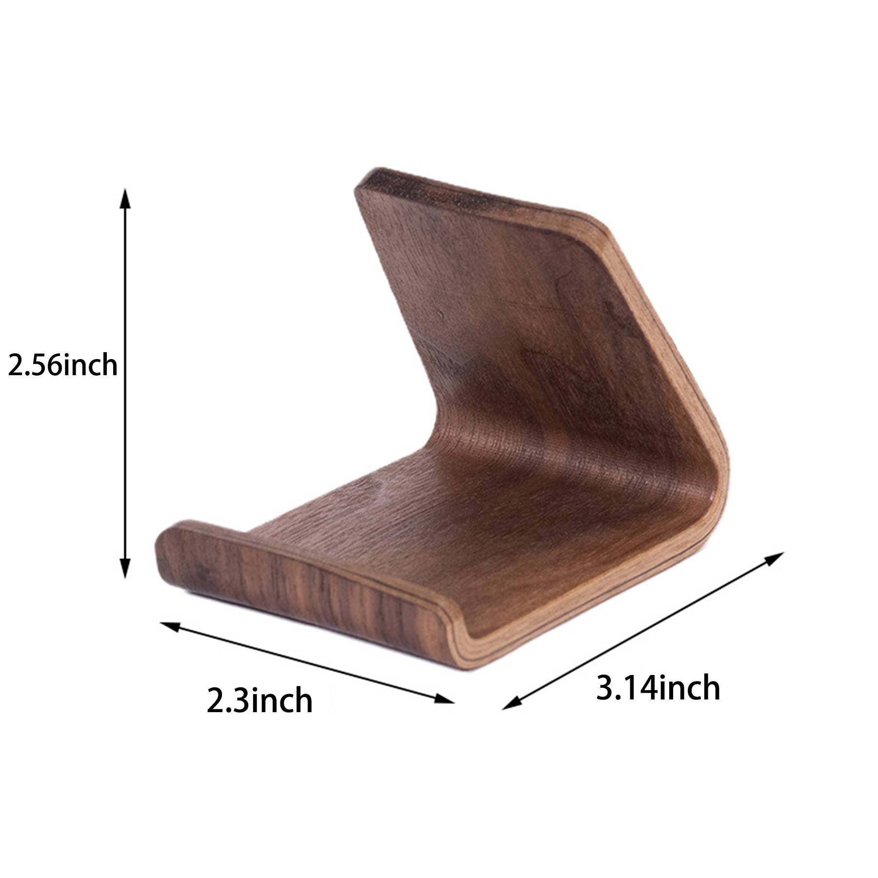 Walnut Phone Stand 4
