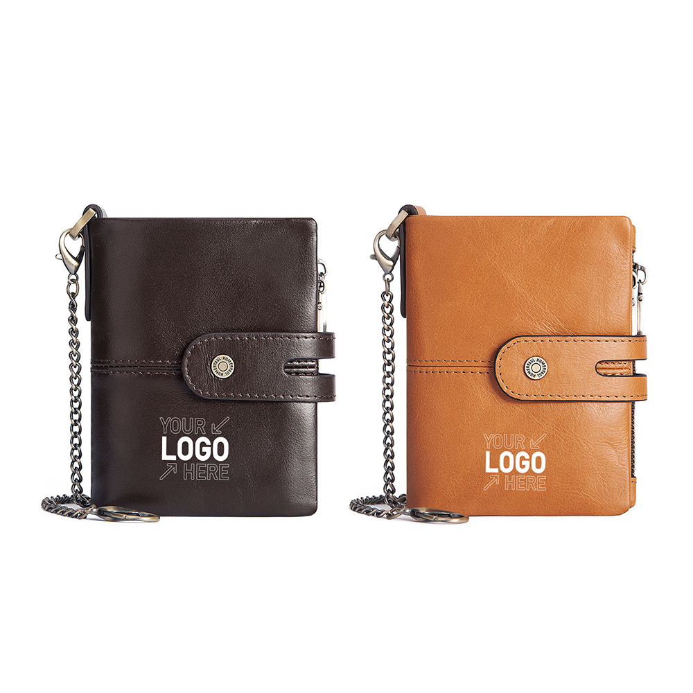 Anti Theft Genuine Leather Mens Wallet
