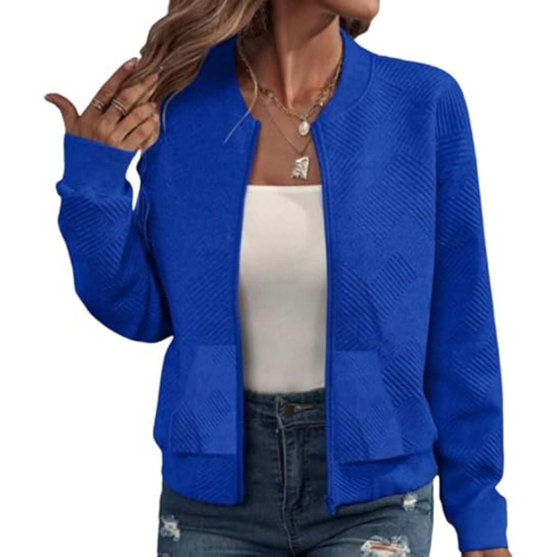 Women Zip Up Sweatshirt 3