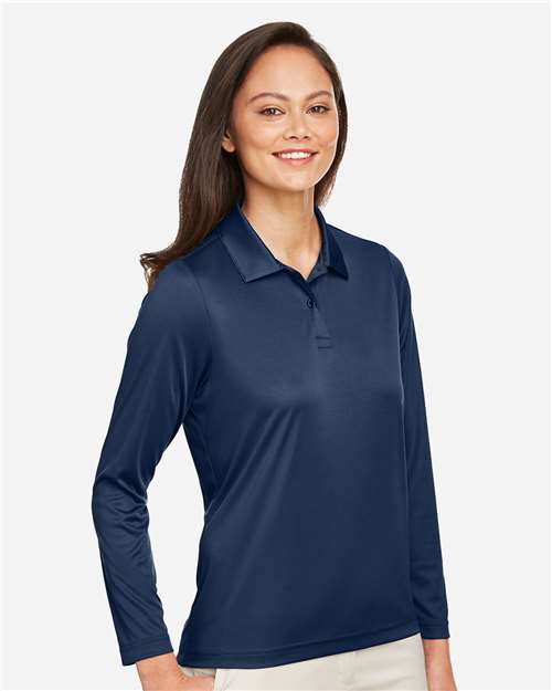 Women's Zone Performance Long Sleeve Polo - TT51LW 19