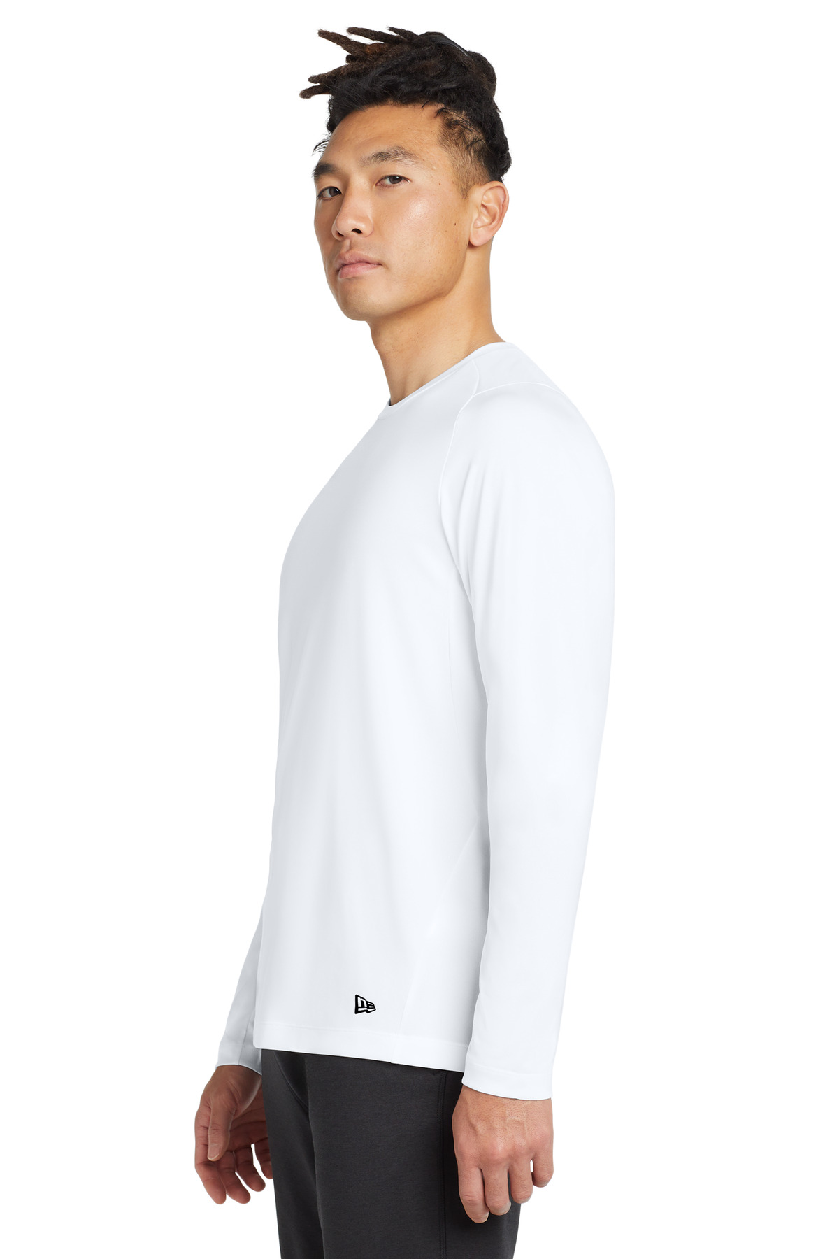 New Era Series Performance Long Sleeve Crew Tee. NEA201 6