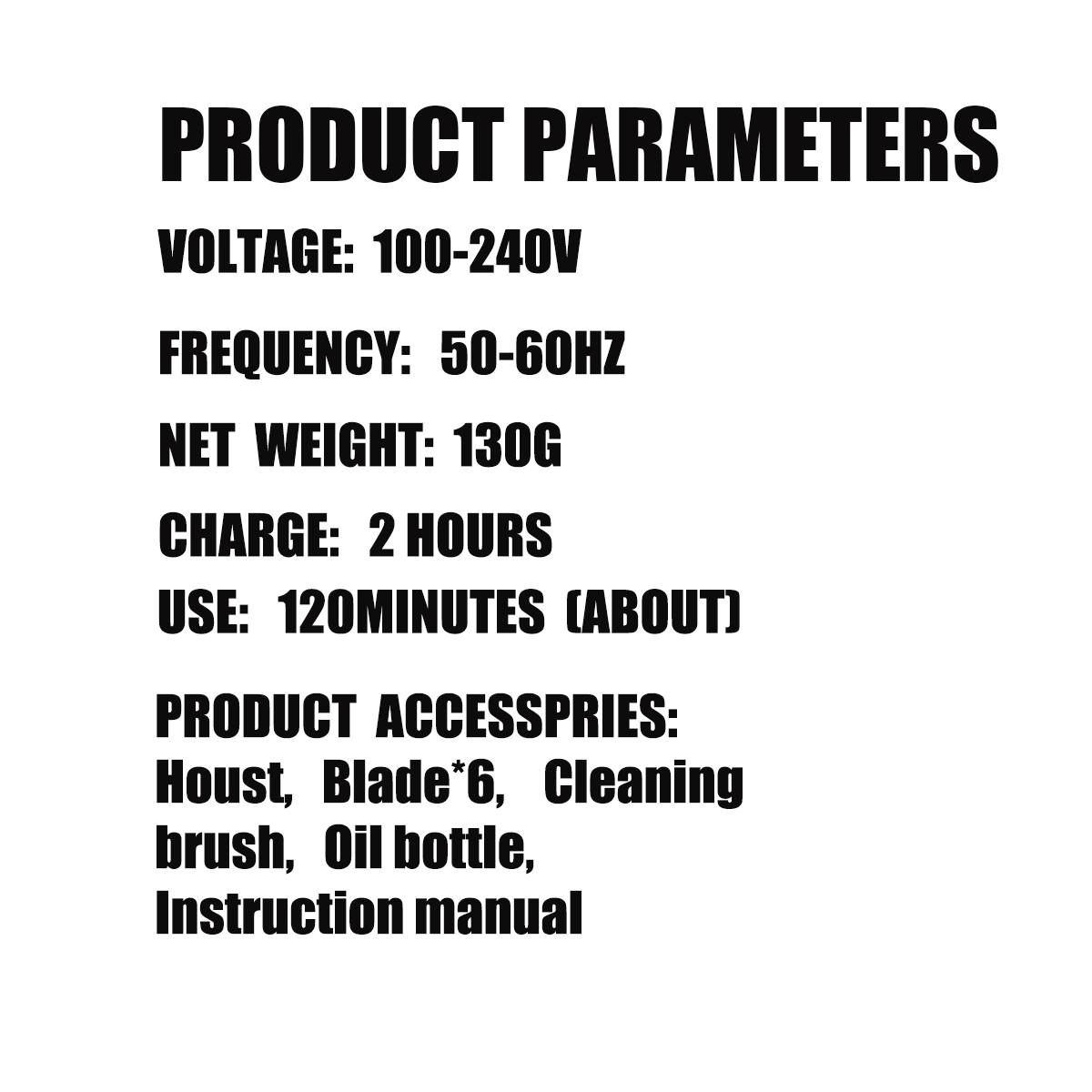 All In One Portable Travel Hair & beard Trimmers 2