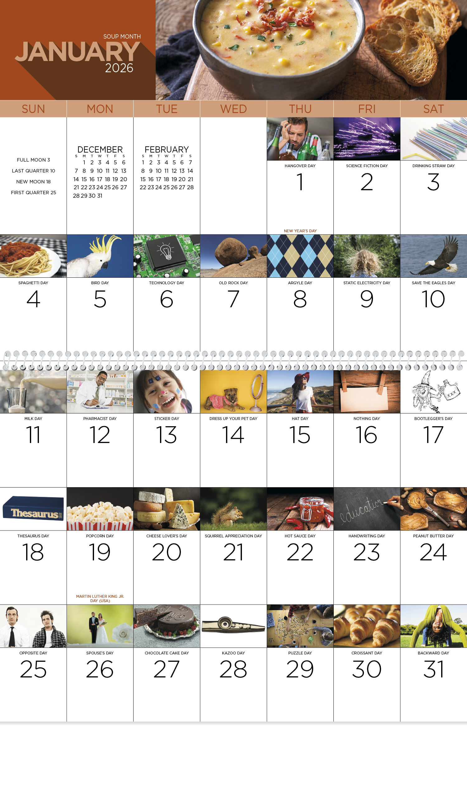 Good Value™ National Day - Spiral Calendar 19
