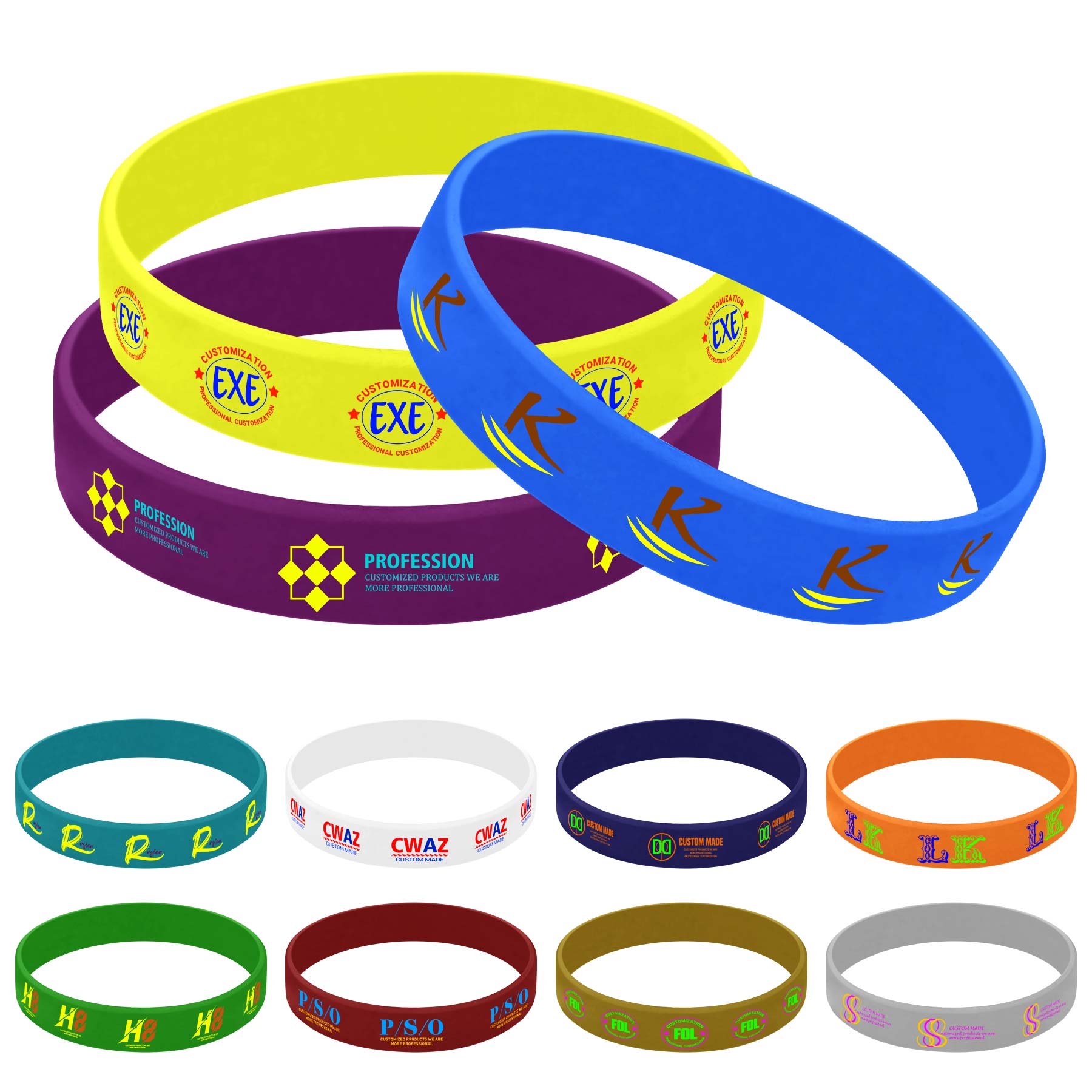 Full Color Silicone Bracelet 2