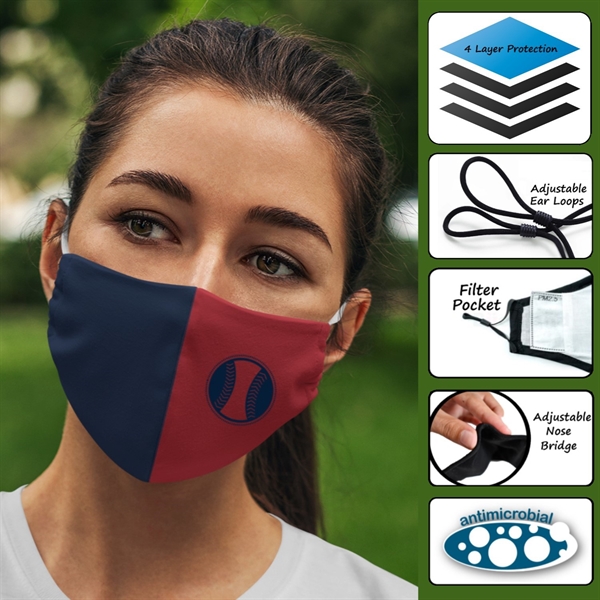 4-Ply Medium Reusable Face Mask with Adjustable Ear Loops 4