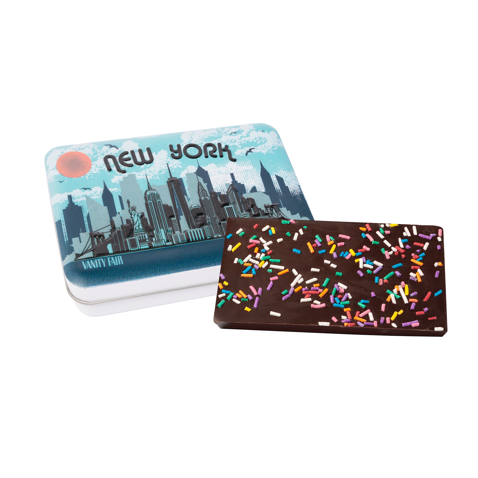 Dark Chocolate & Sprinkle Bark Tin 4
