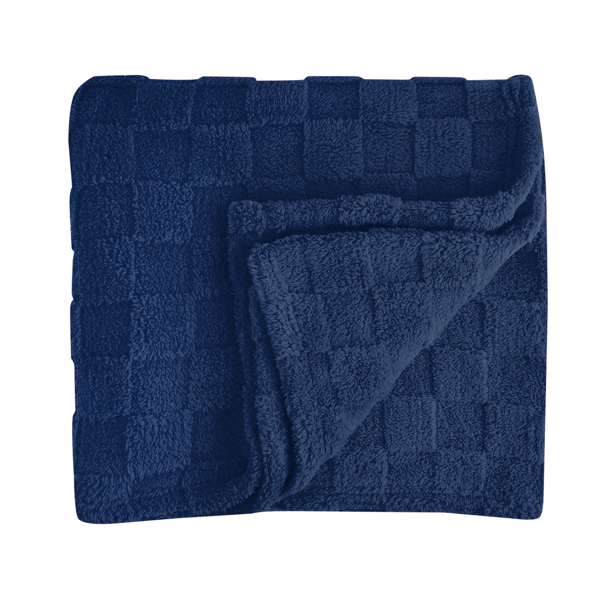 rPET Checkered Sherpa Blanket 21