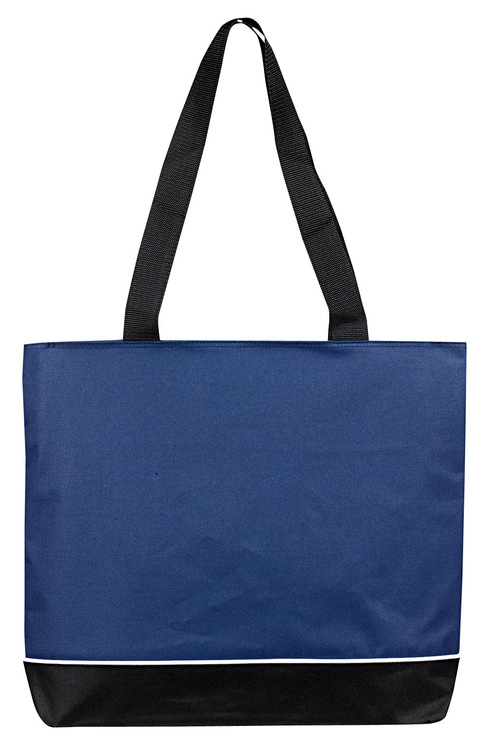 Zipper Shoulder Tote Bag with Full Top Zipper Gusset