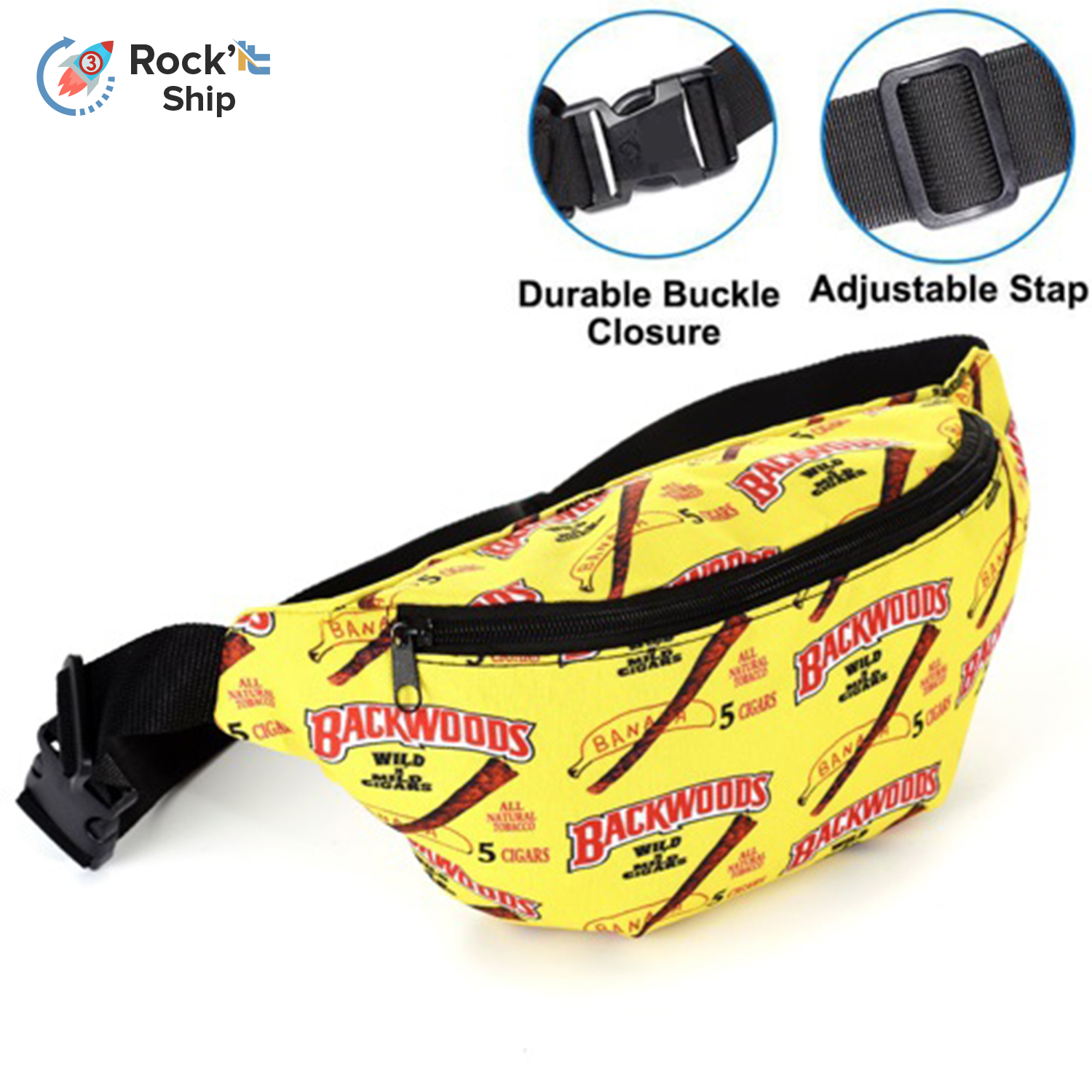 Rock'it 3-Day Fanny Pack Sublimation Full Color Waist Running Sports Bag 6