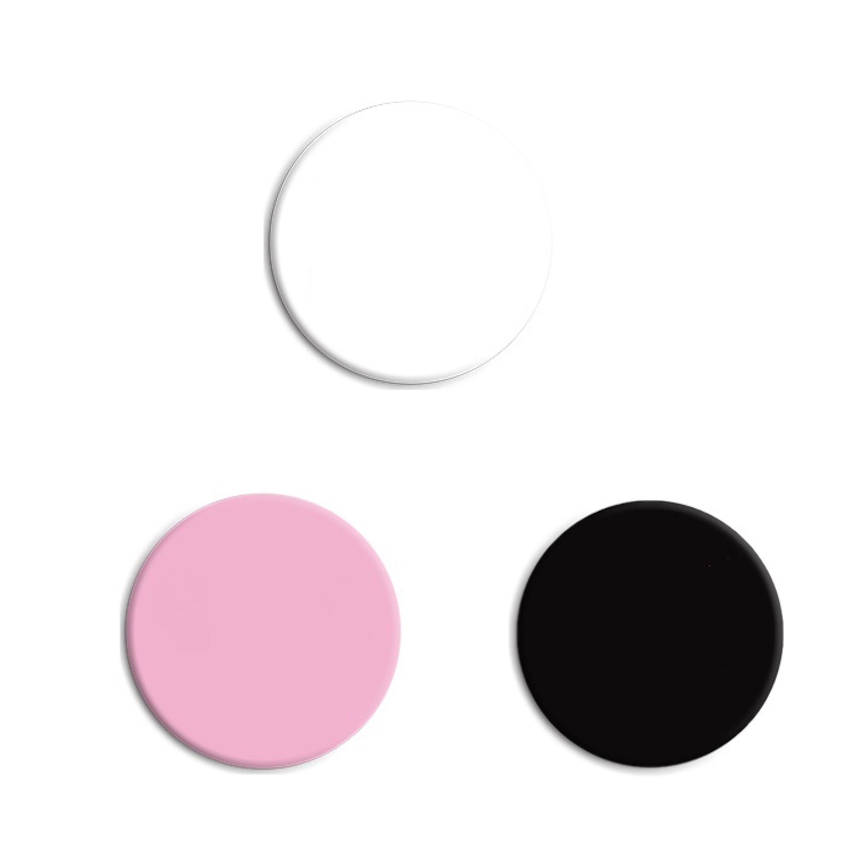 Pink Ribbon Round Button Pin (direct import) 6