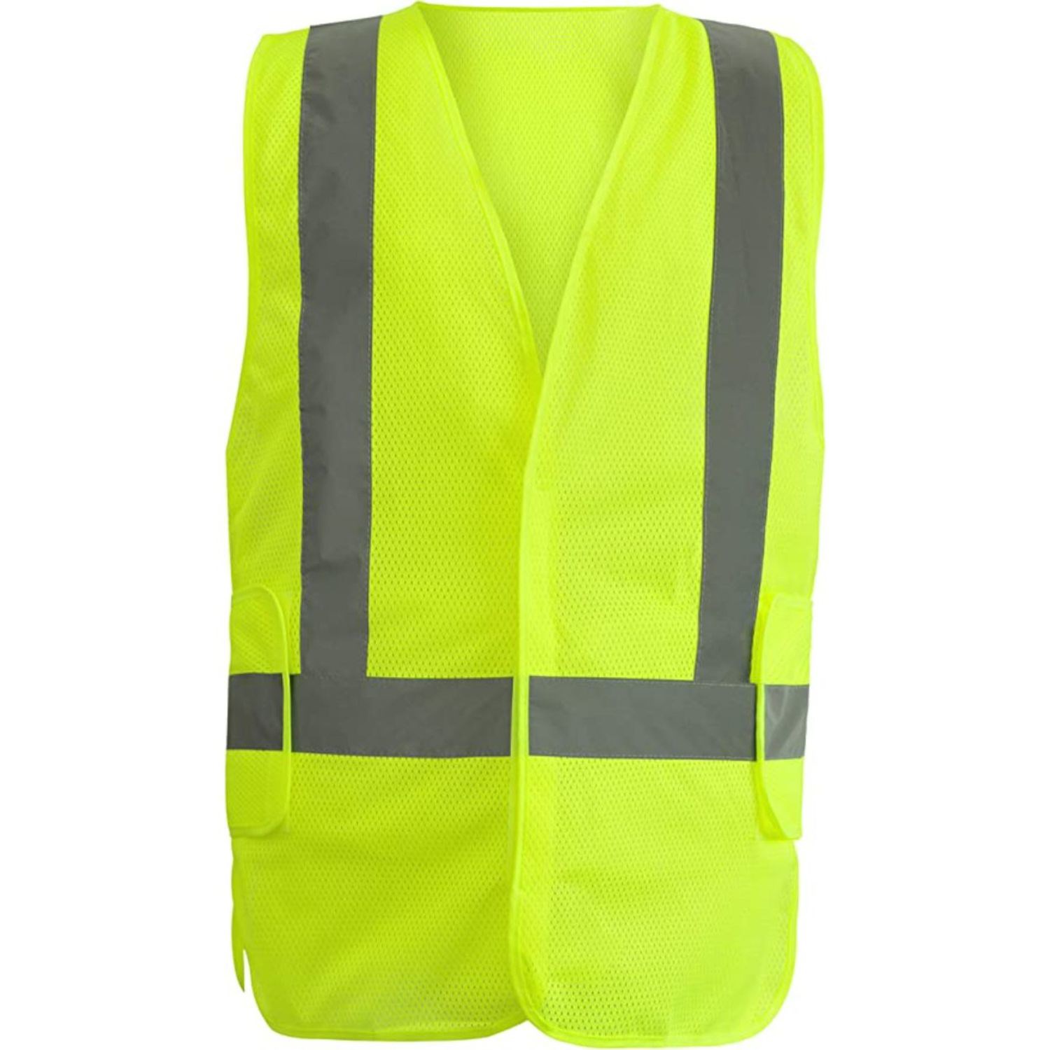 3.8 Oz. Class 2 Hi Vis Adjustable Breakaway Mesh Safety Vest 1
