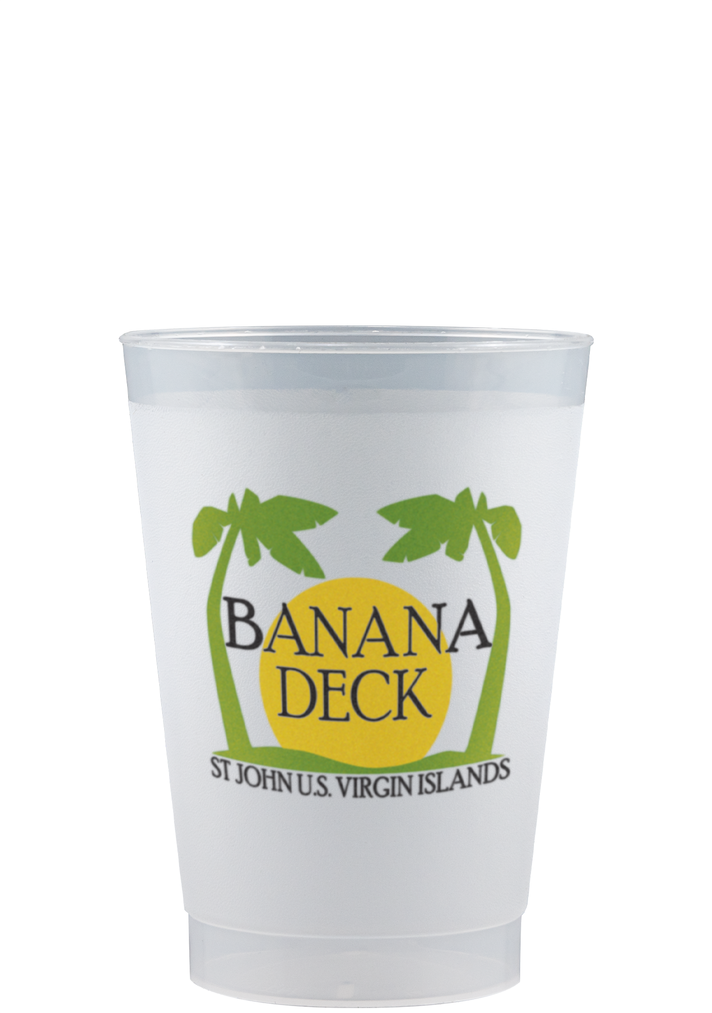 8 oz Frost-Flex Plastic Cup Frosted Hi-Speed Print, custom paper cup with logo imprint 2