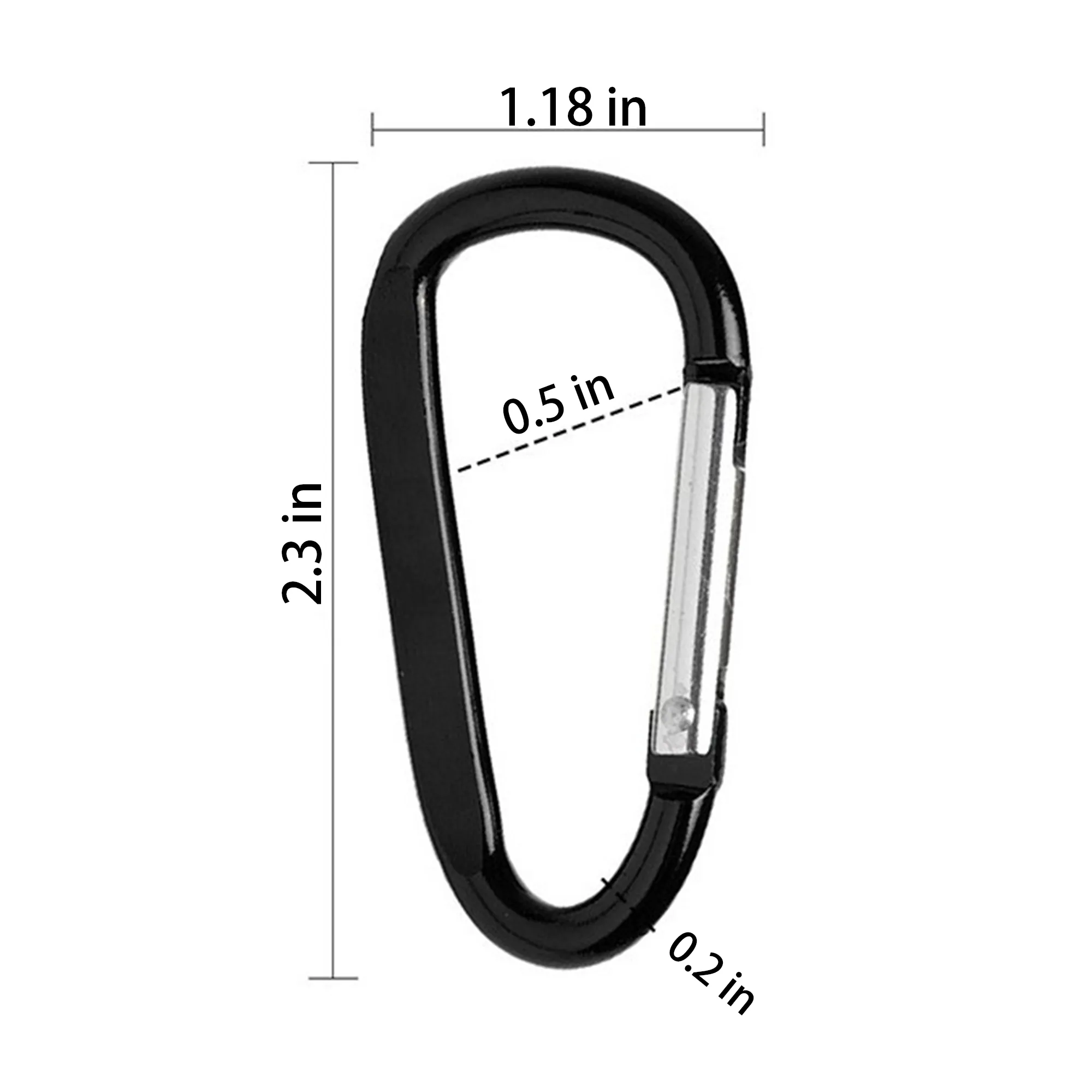 Multifunctional D-Shaped Aluminum Alloy Carabin 2