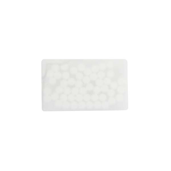 Peppermint Flavored Mints in 3" Business Card Style Dispenser 12