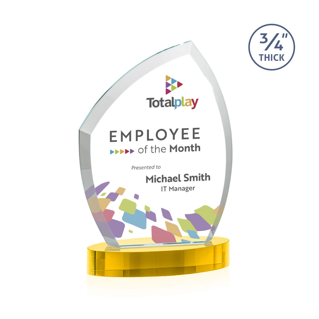 Daltry VividPrint™ Award on Alberton Base - Gold 12