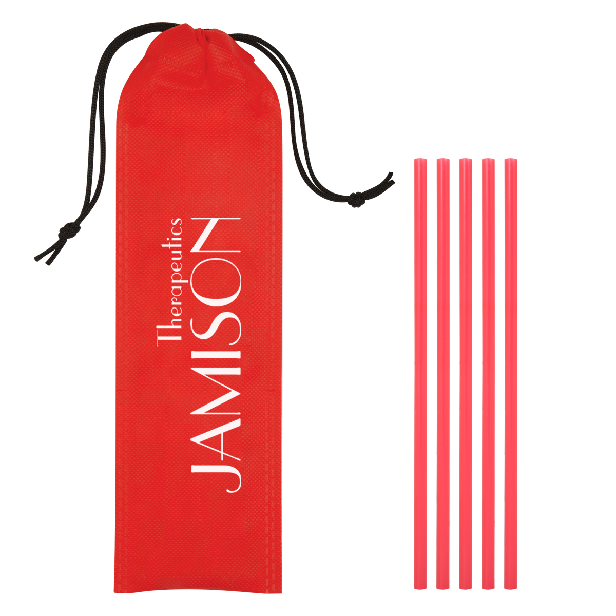 5-Pack On The Go Straws With Pouch 3