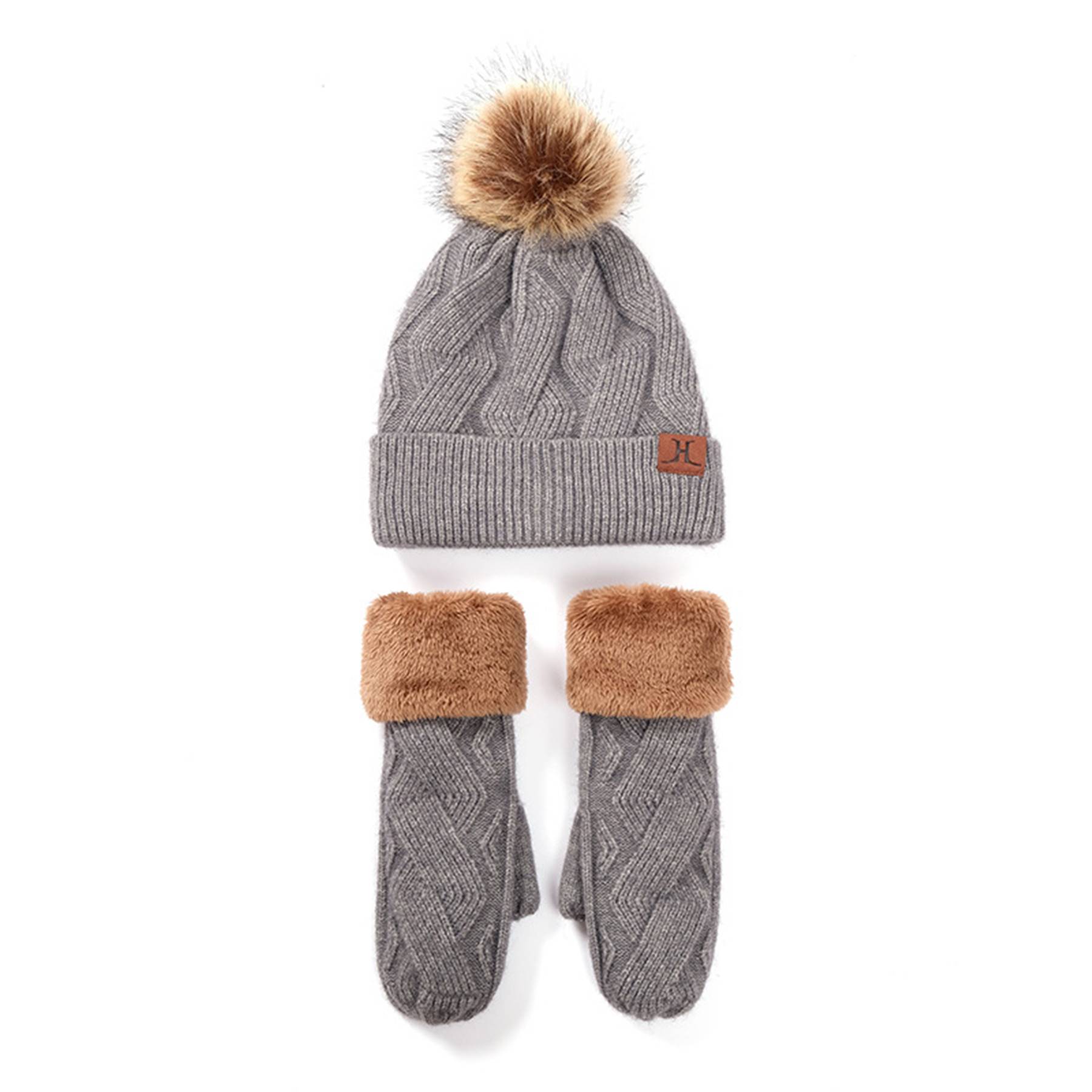 Winter Fashion Outdoor Windproof Hat Gloves Sets 8
