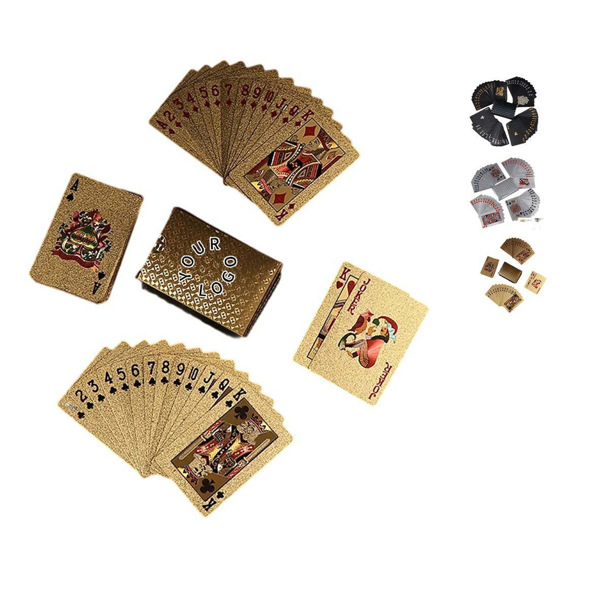 Stylish Gold Poker Cards with Comfortable Grip 6