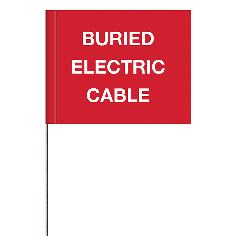 Generic Message Marking Flags - Buried Electric Cable Generic Message Marking Flags - Sewer 3