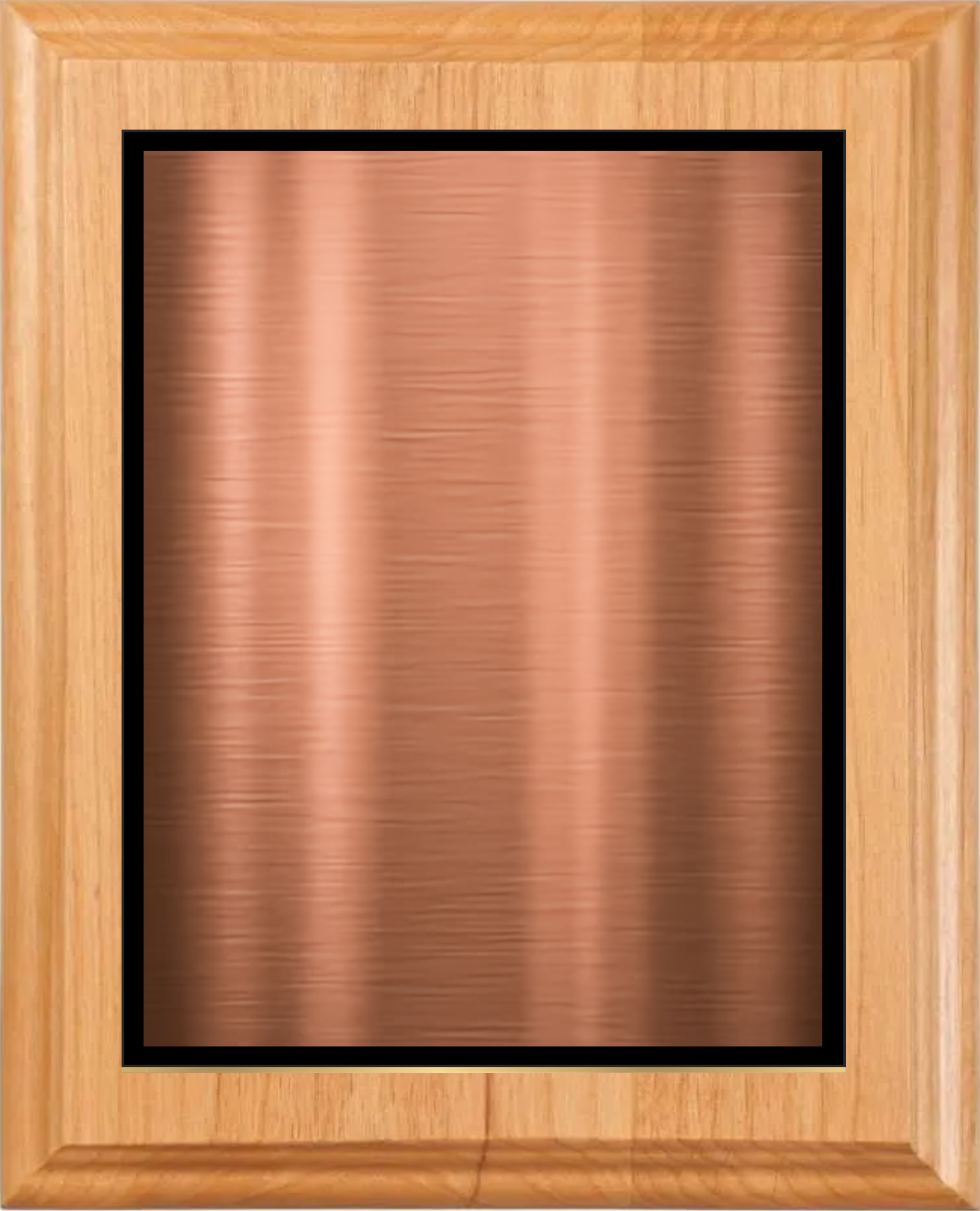 Alder Wood Plaque w/Choice of Double Plate 2