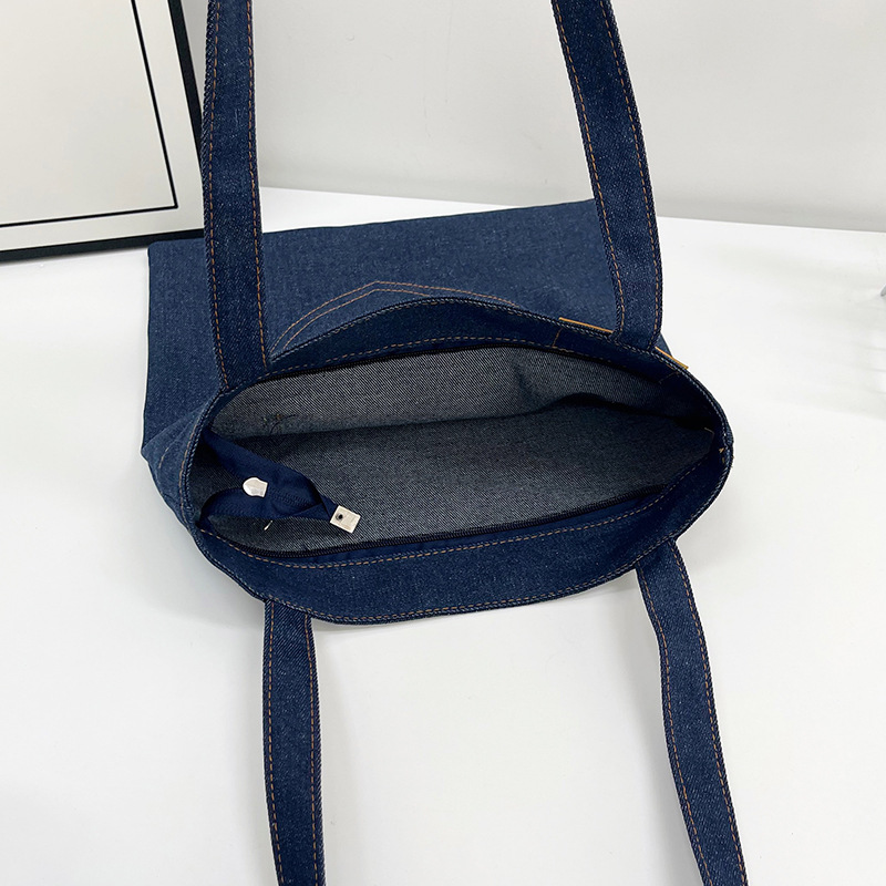 Denim Canvas Bag, custom tote bag with logo imprint 7