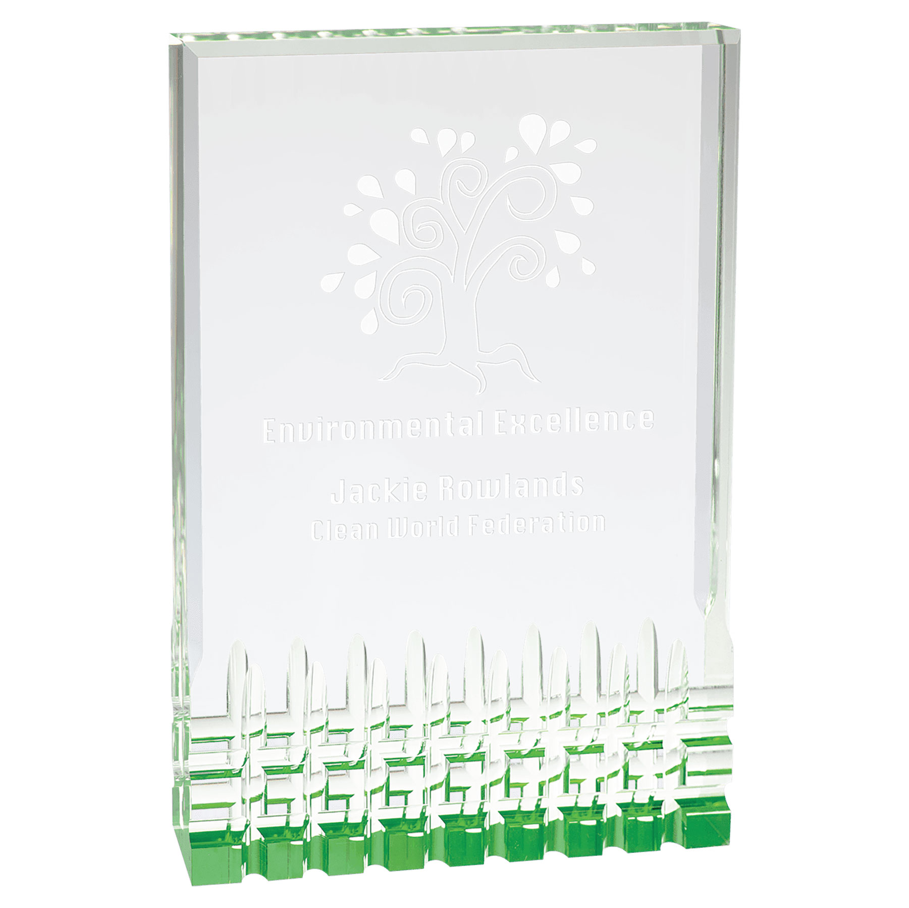 6" x 8" Green Mirage Acrylic