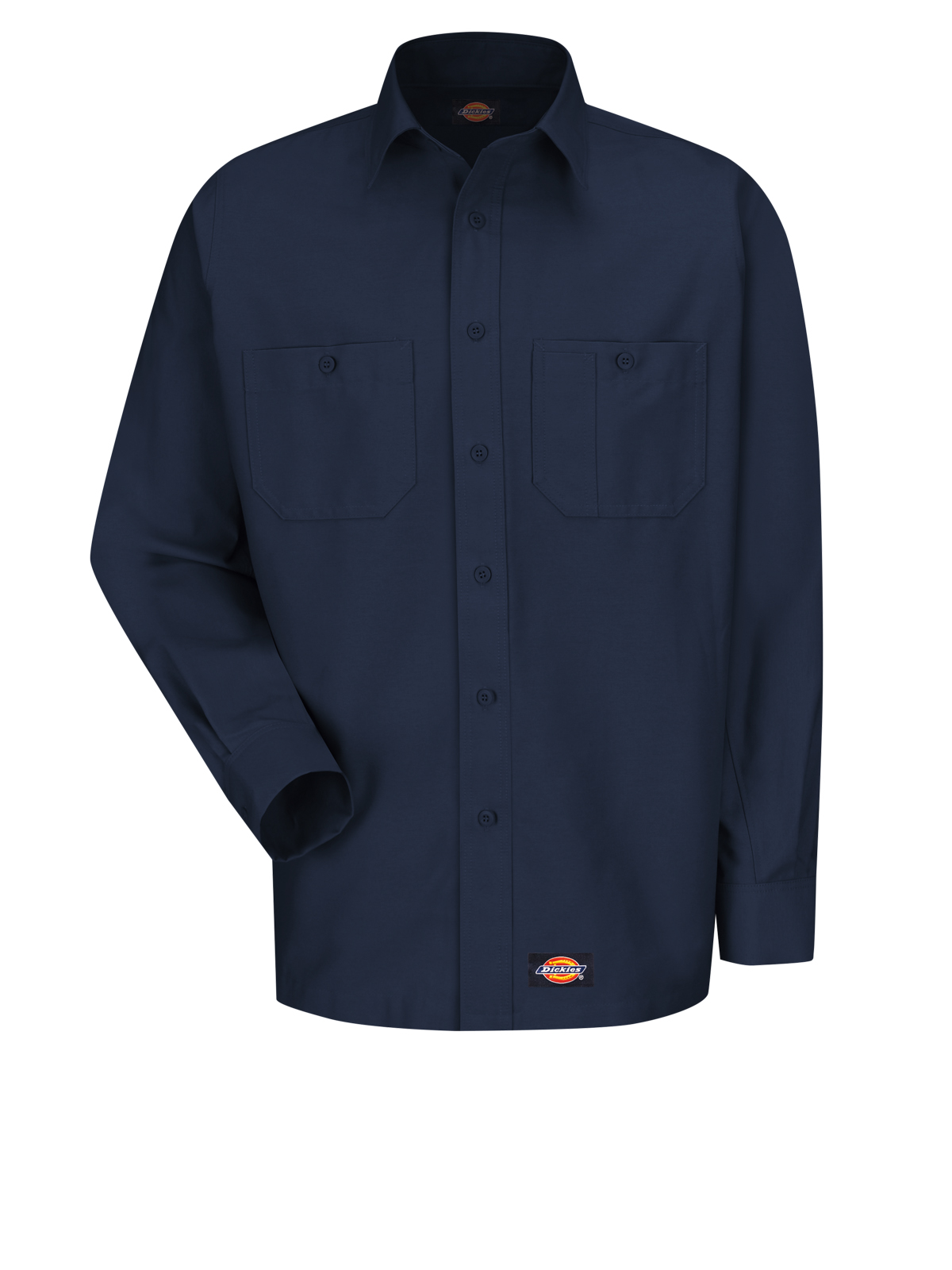 Dickies Shirts - Men's Long Sleeve Black Canvas Workshirt 7