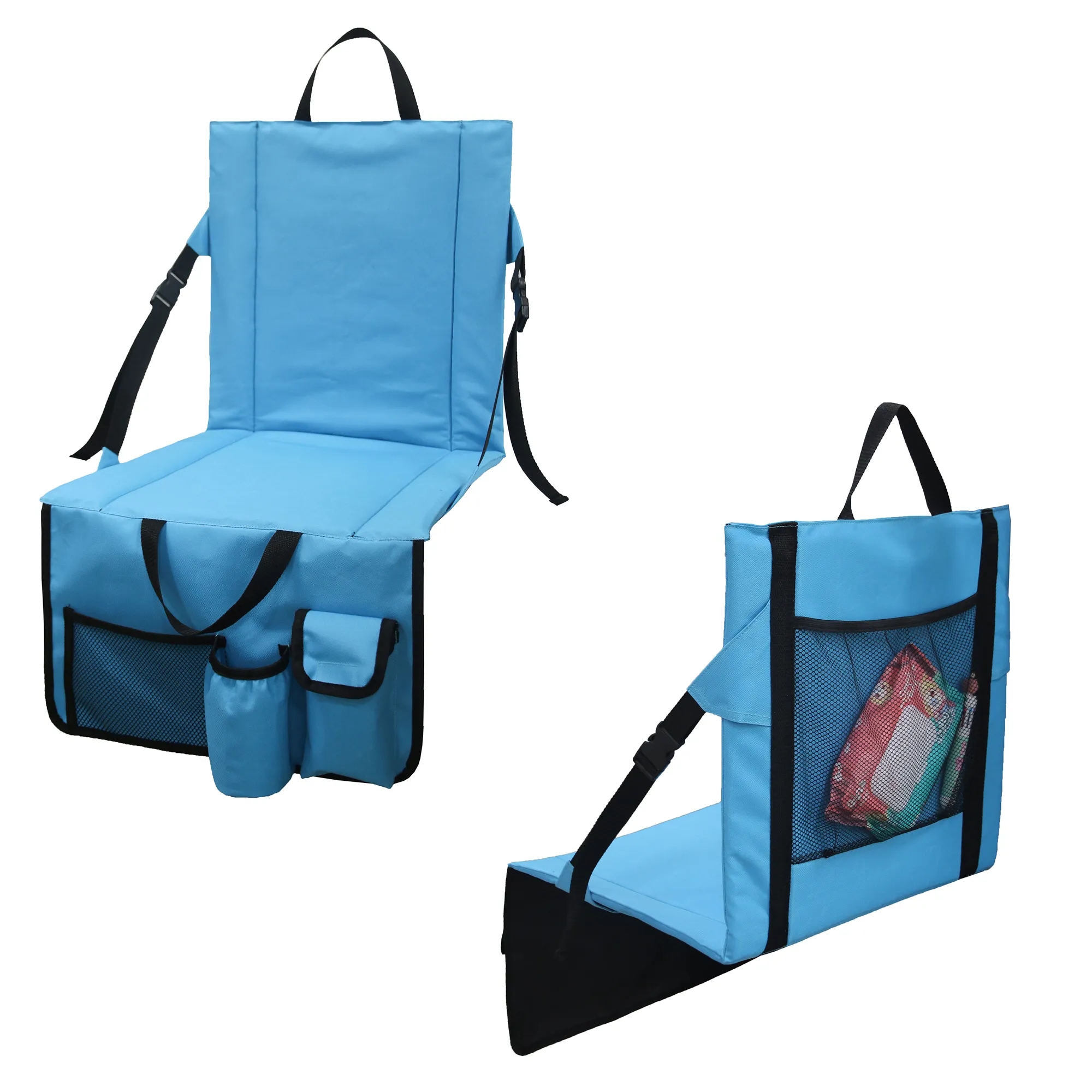 Folding Stadium Cushion With Mesh Bag 1